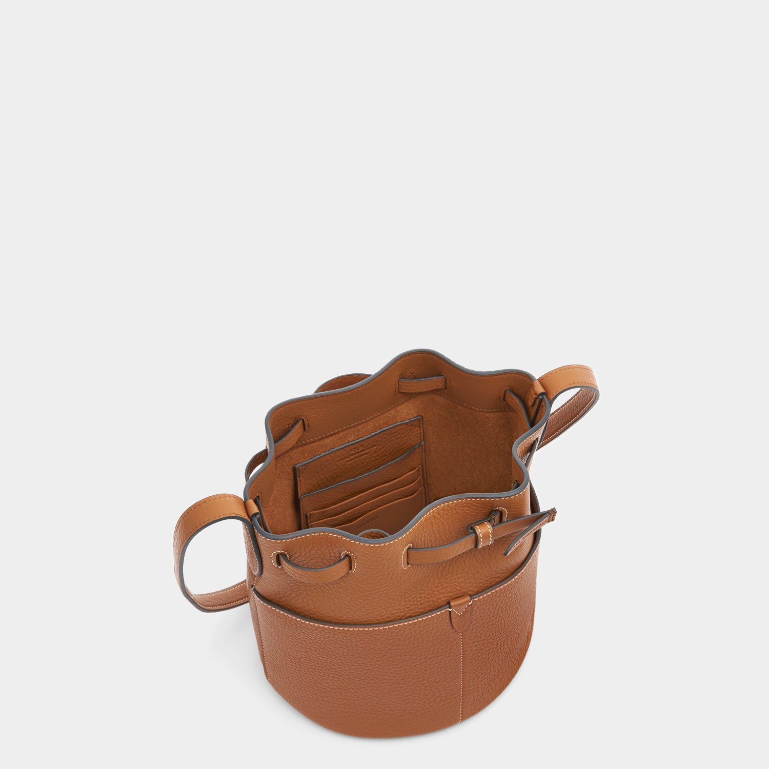 Return to Nature Small Bucket Bag -

          
            Natural Grain Leather in Pecan Brown -
          

          Anya Hindmarch UK
