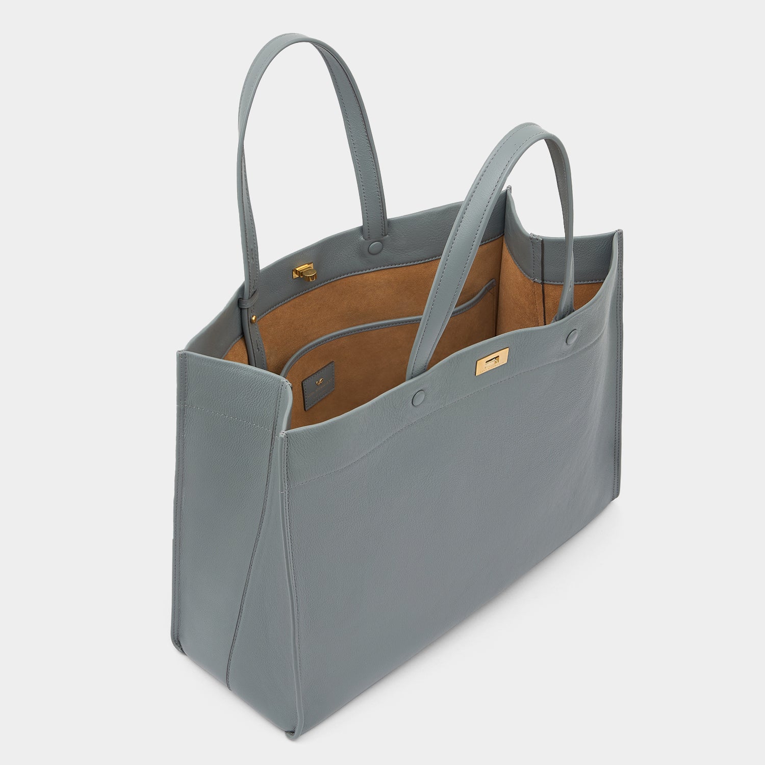 Mortimer Tote -

          
            Calf Leather in Shadow Grey -
          

          Anya Hindmarch UK
