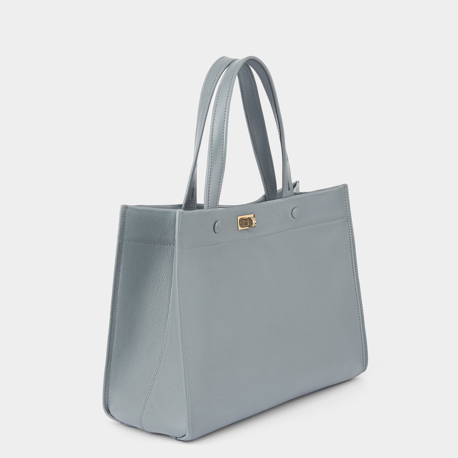 Mortimer Small Tote -

          
            Calf Leather in Shadow Grey -
          

          Anya Hindmarch UK
