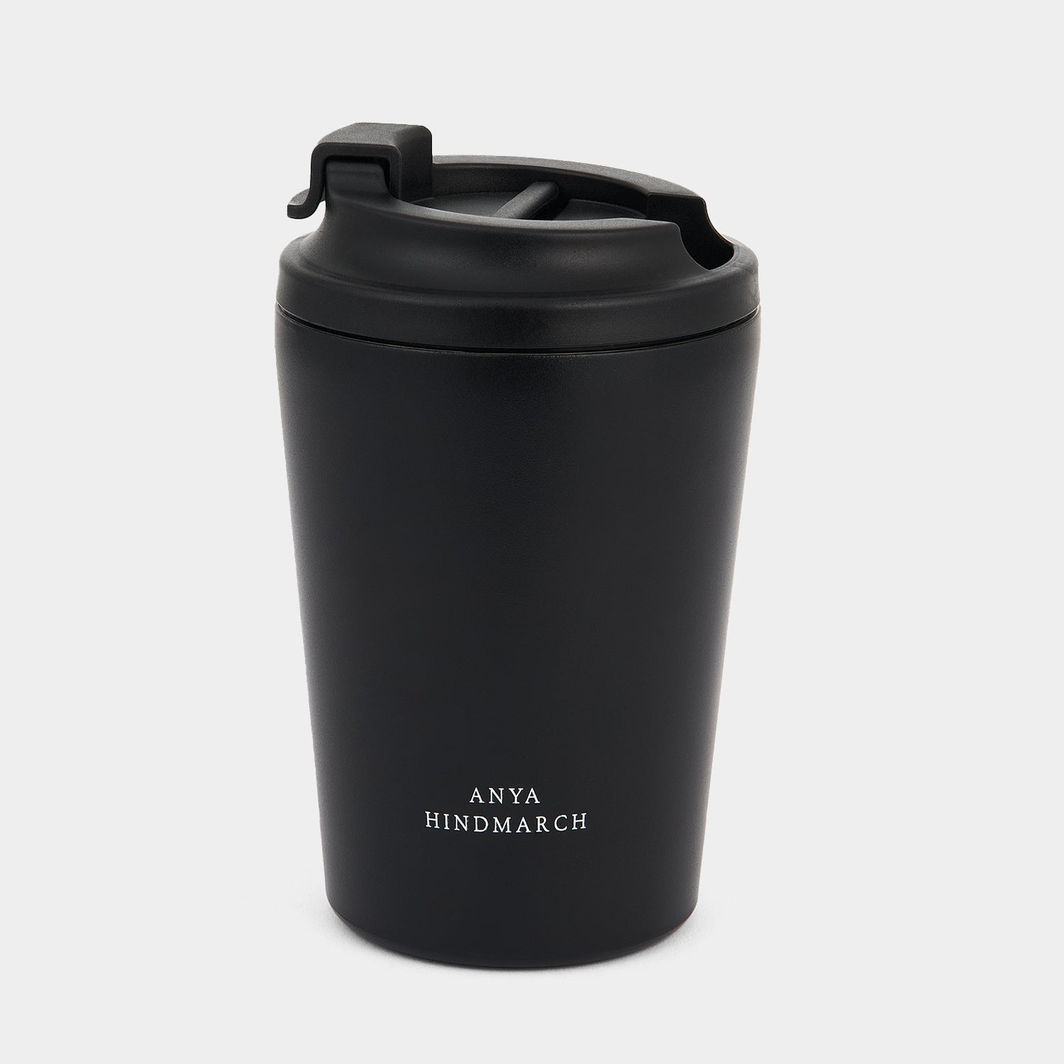 Eyes Reusable Coffee Cup -

          
            Stainless Steel in Black -
          

          Anya Hindmarch UK
