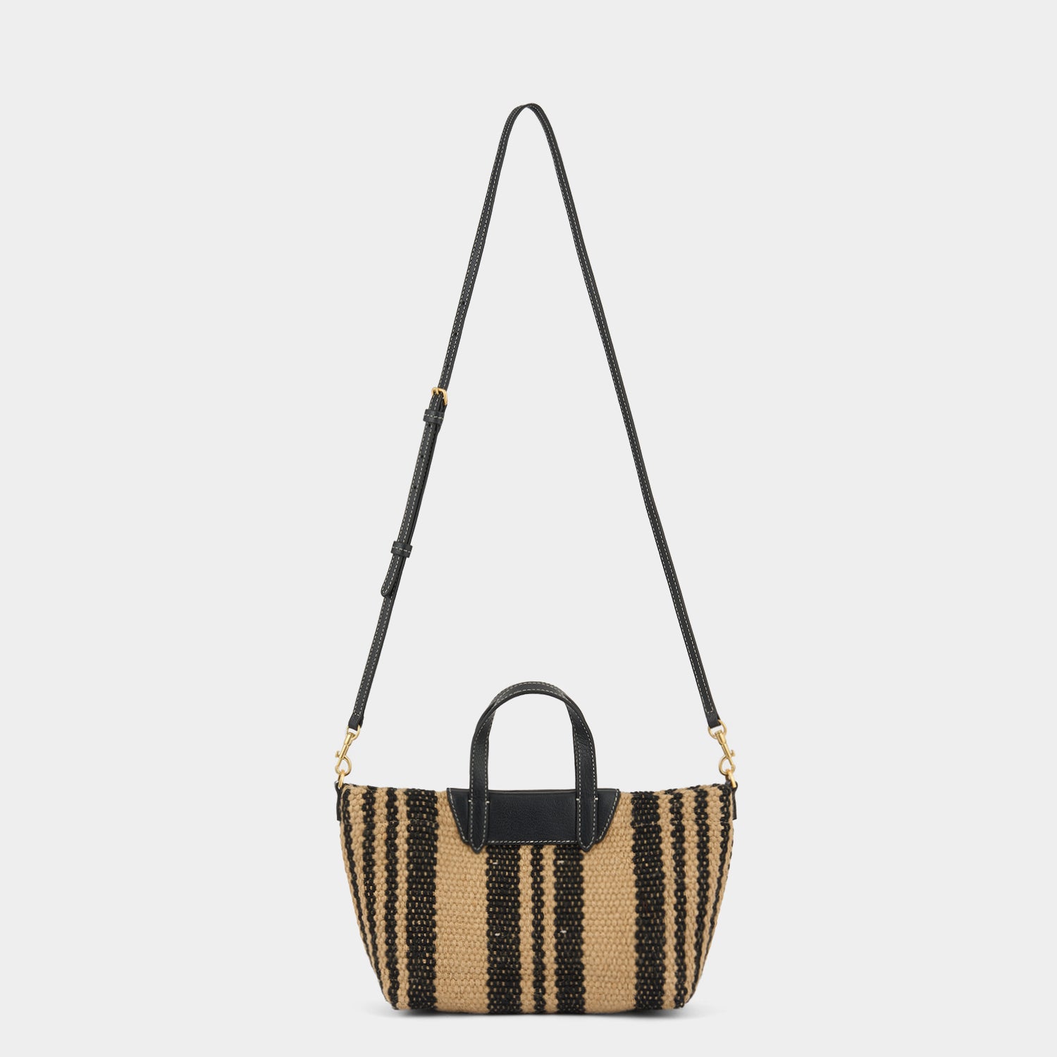 X/S Jute Cross-body Tote -

          
            Jute/Goat Leather in Black/Natural -
          

          Anya Hindmarch UK
