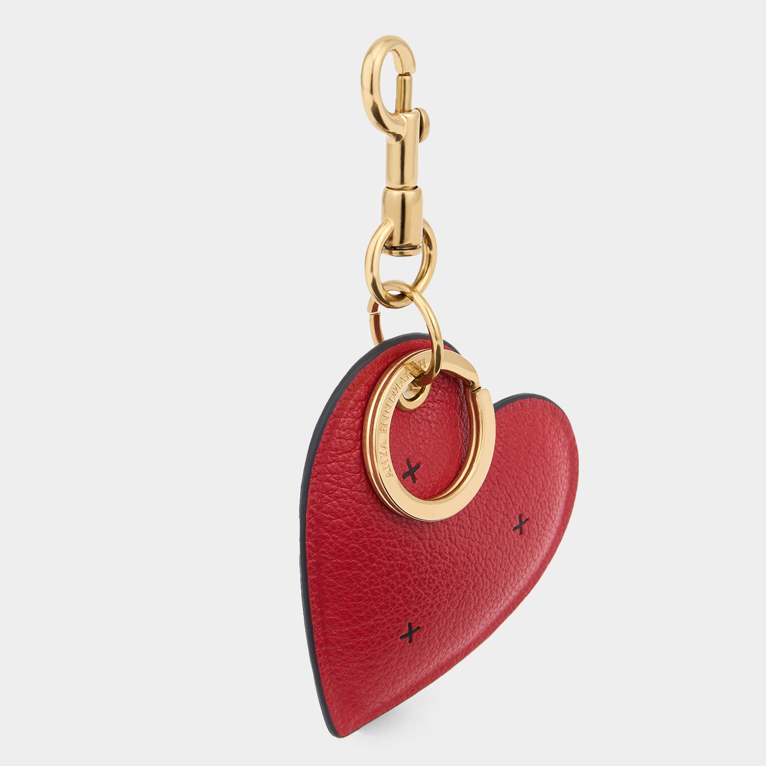 Chubby Heart Charm -

          
            Capra Leather in Bright Red -
          

          Anya Hindmarch UK
