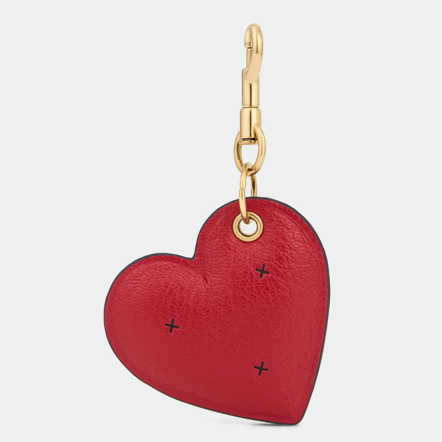 Chubby Heart Charm -

          
            Capra Leather in Bright Red -
          

          Anya Hindmarch UK
