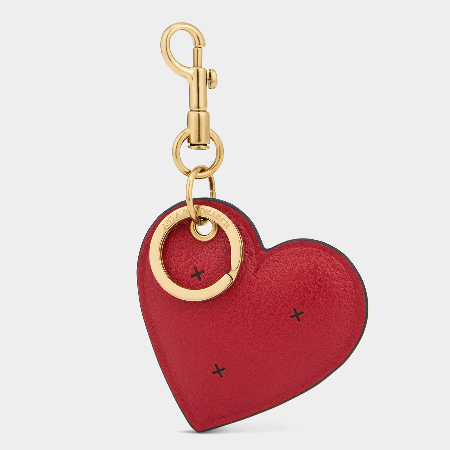 Chubby Heart Charm -

          
            Capra Leather in Bright Red -
          

          Anya Hindmarch UK
