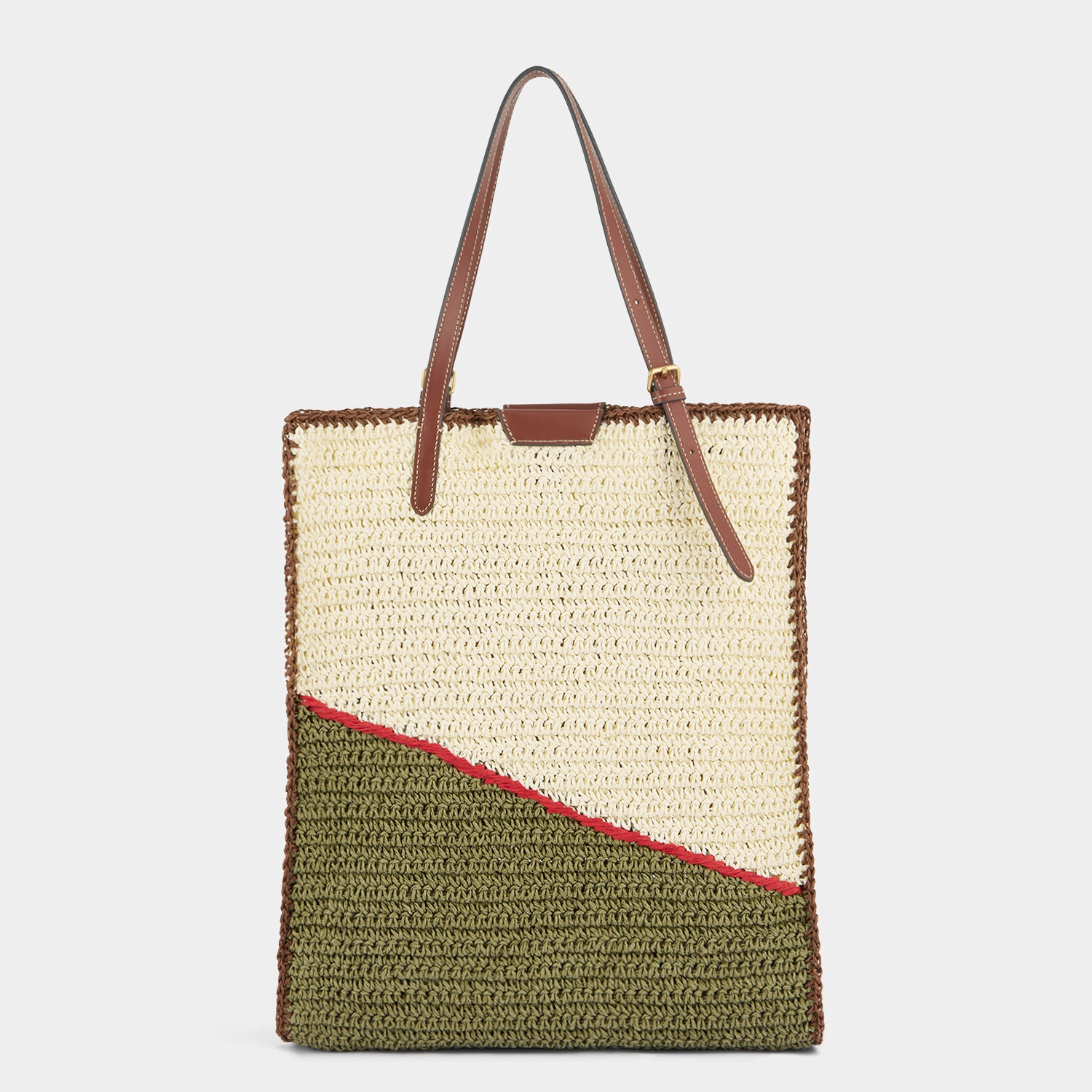 Anya Brands Perello N/S Tote -

          
            Paper Raffia in Chalk White -
          

          Anya Hindmarch UK
