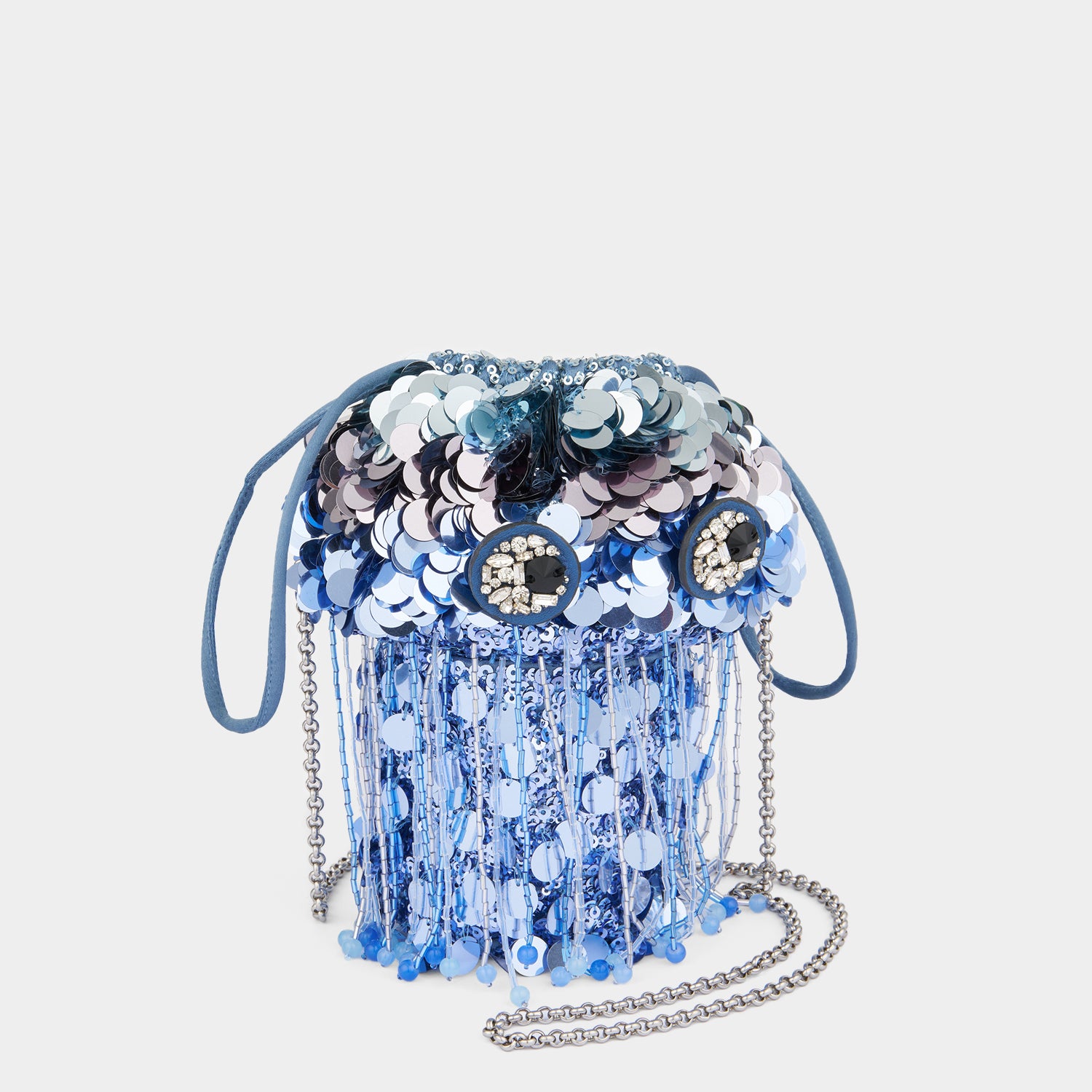 Jellyfish Cross-body -

          
            Sequins in Sky Blue -
          

          Anya Hindmarch UK
