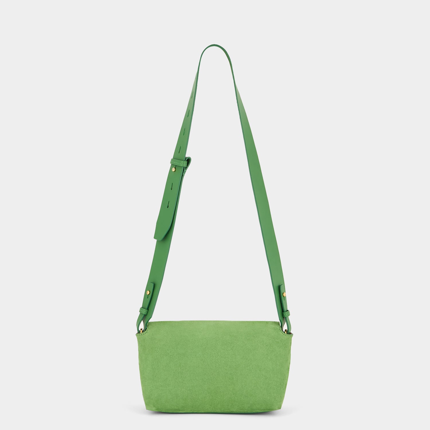 Mortimer Cross-body -

          
            Suede Leather in Pea Green -
          

          Anya Hindmarch UK
