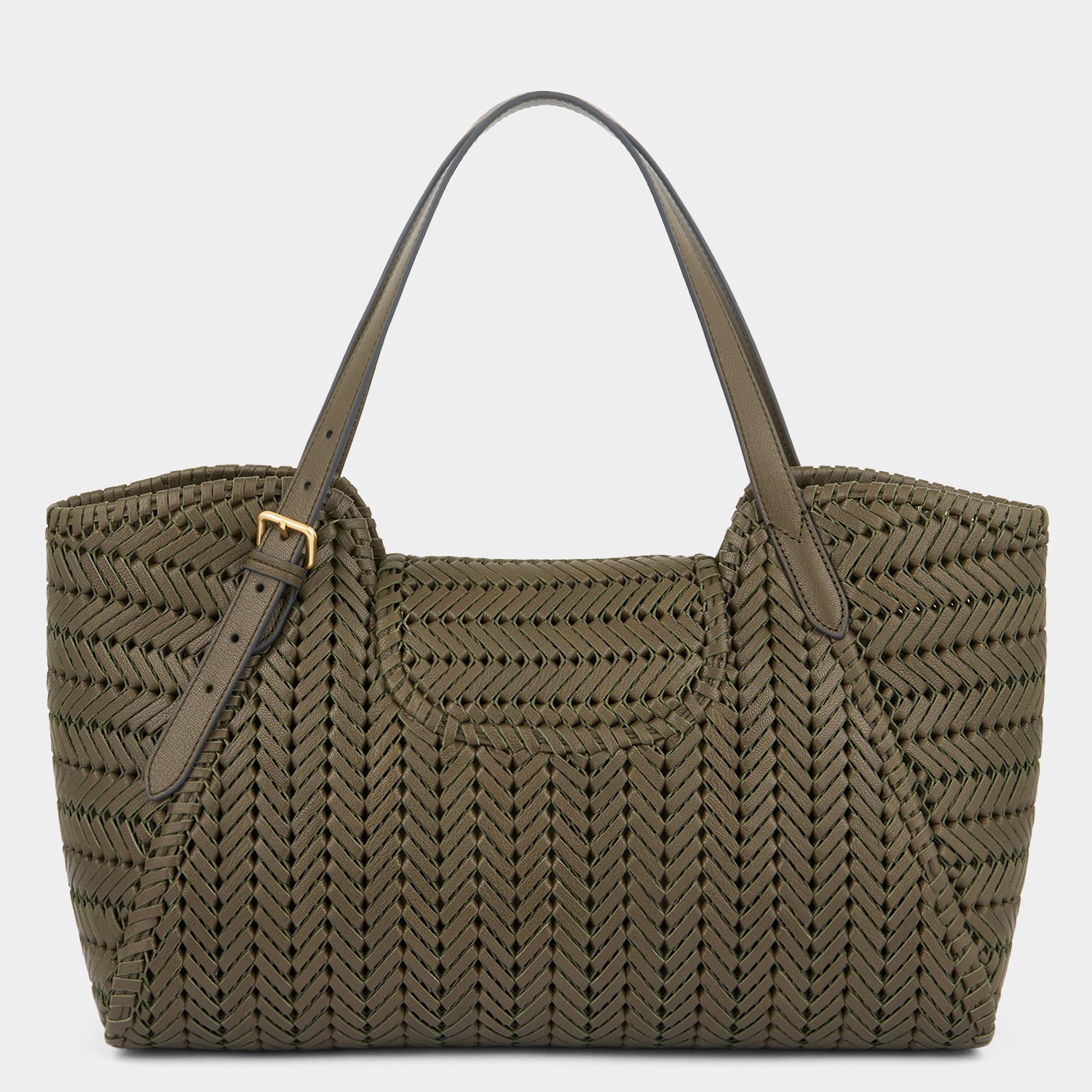 Neeson Tassel Tote -

          
            Capra Leather in Khaki -
          

          Anya Hindmarch UK
