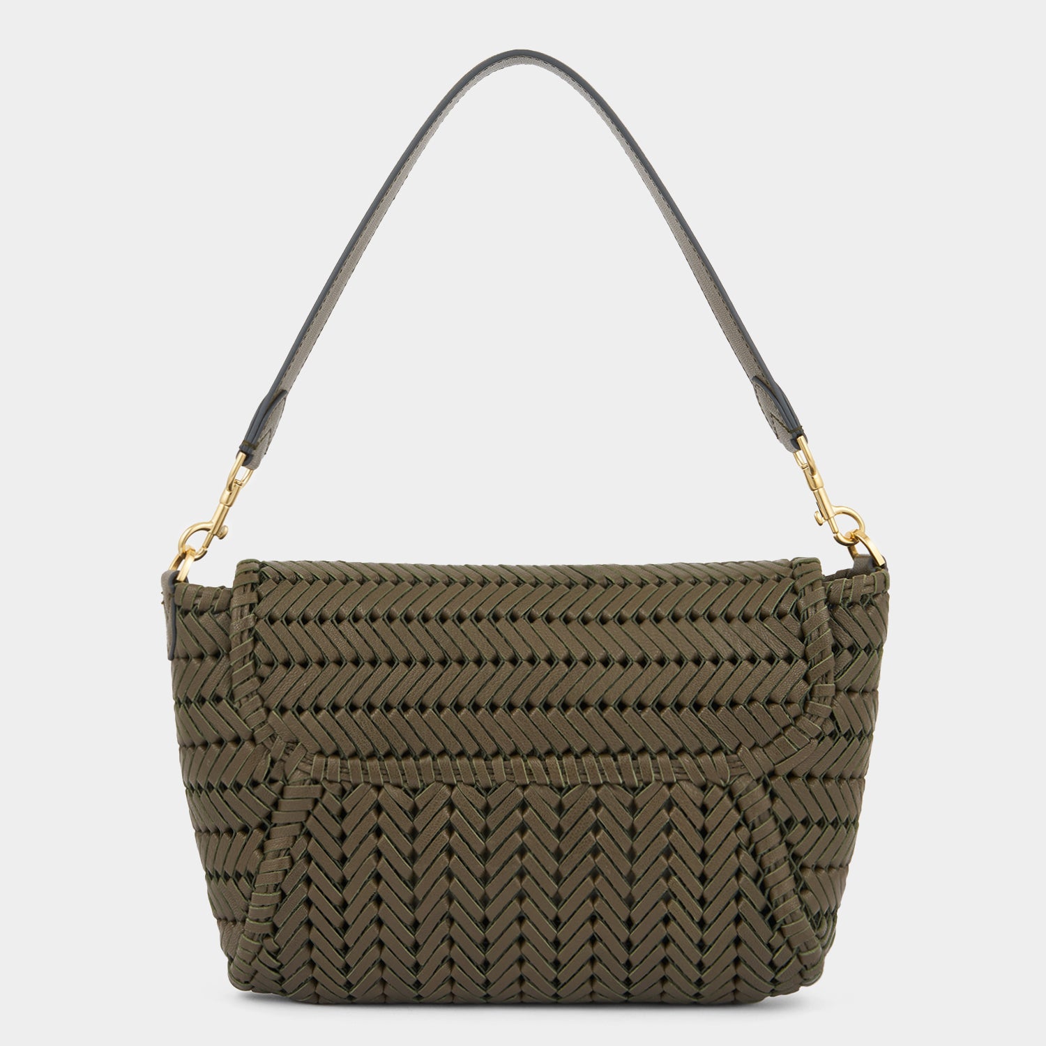 Neeson Tassel Shoulder Bag -

          
            Capra Leather in Khaki -
          

          Anya Hindmarch UK
