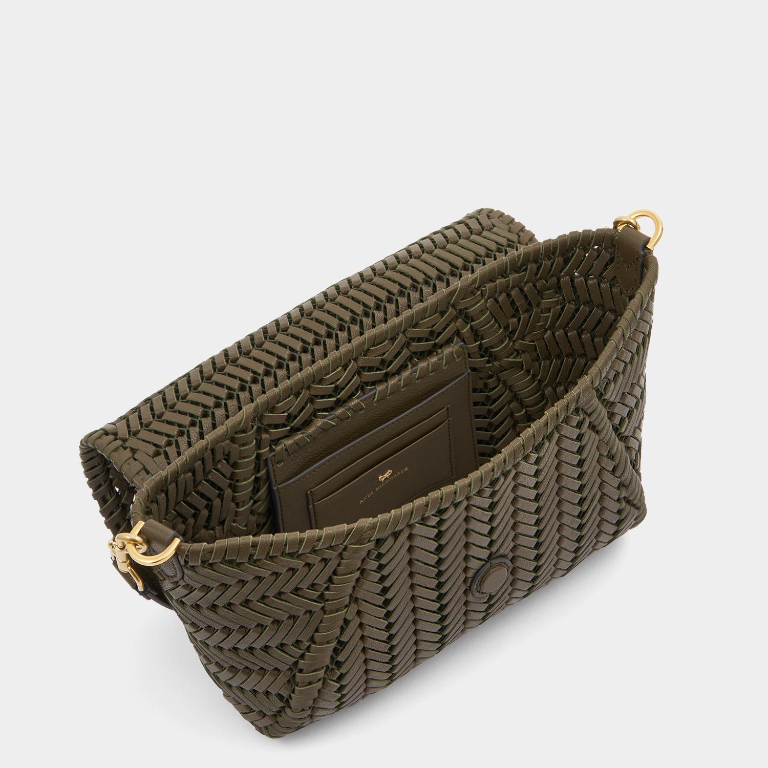 Neeson Tassel Shoulder Bag -

          
            Capra Leather in Khaki -
          

          Anya Hindmarch UK
