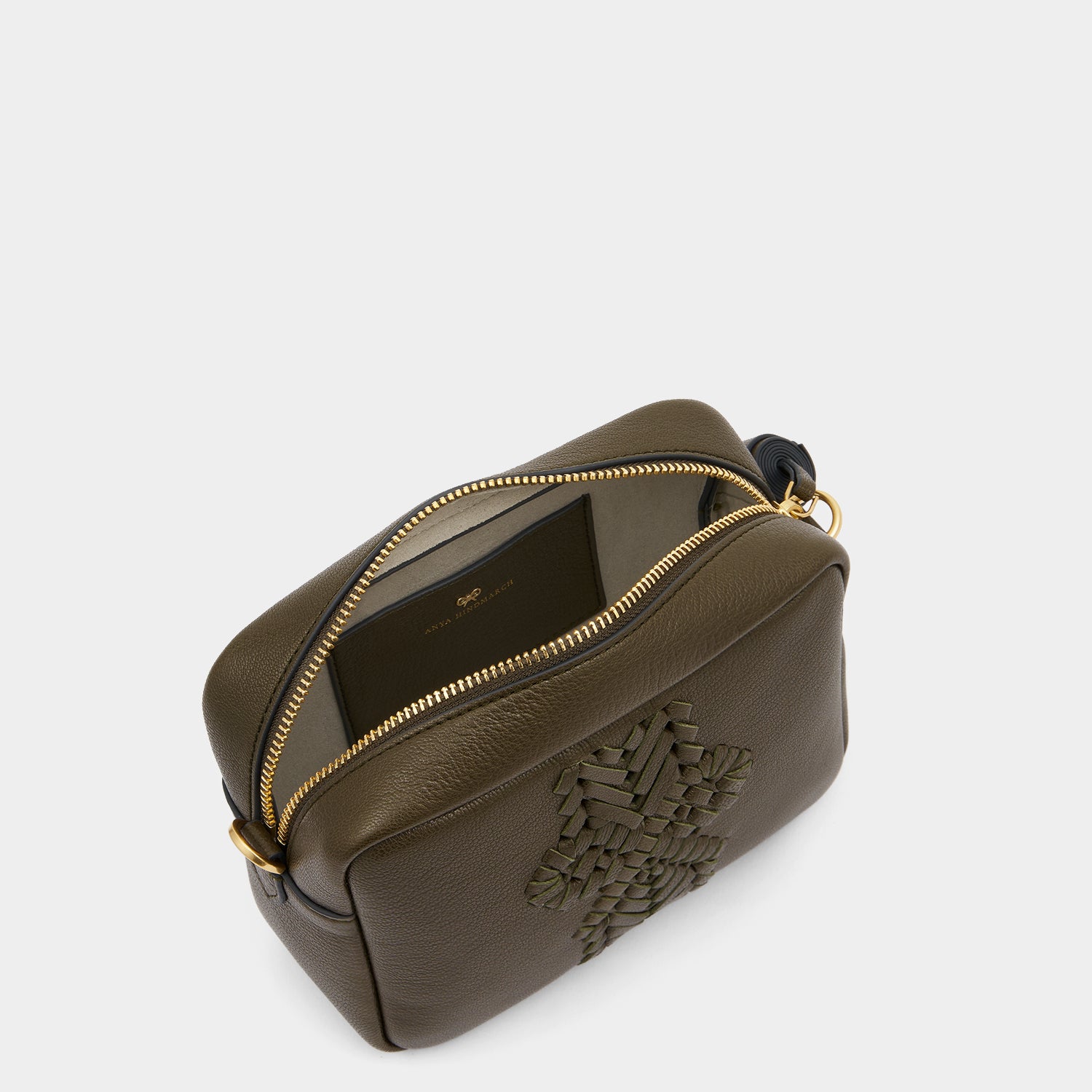 Neeson Tassel Cross-body -

          
            Capra Leather in Khaki -
          

          Anya Hindmarch UK
