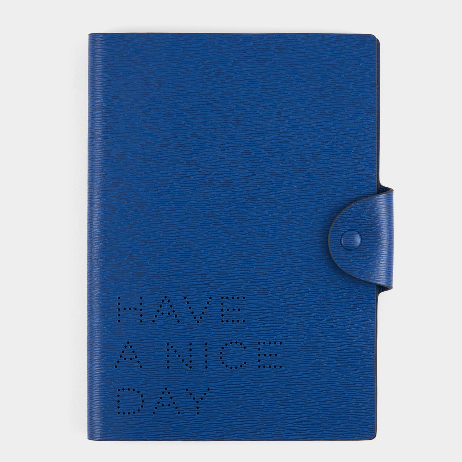 Have a Nice Day A5 Journal -

          
            London Grain in Cobalt -
          

          Anya Hindmarch UK
