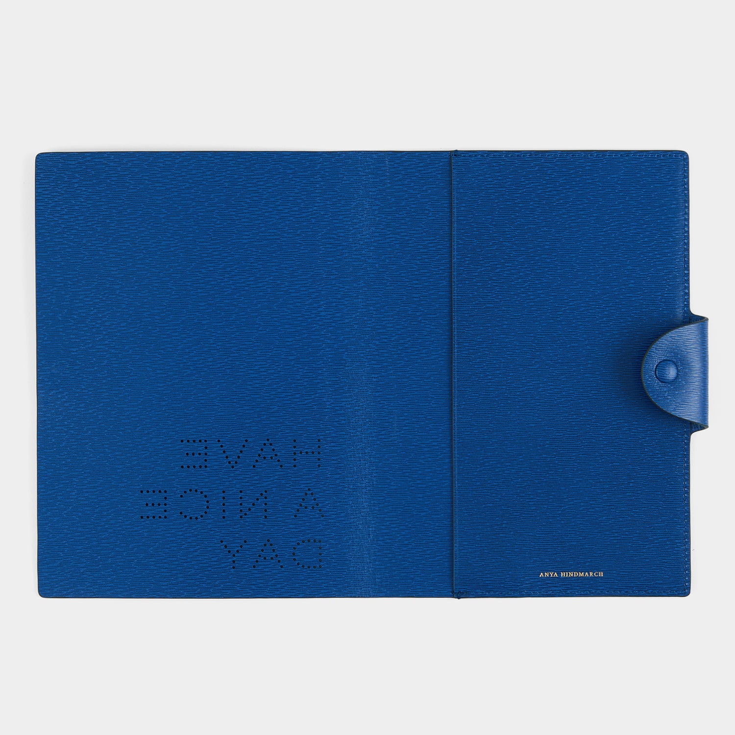 Have a Nice Day A5 Journal -

          
            London Grain in Cobalt -
          

          Anya Hindmarch UK
