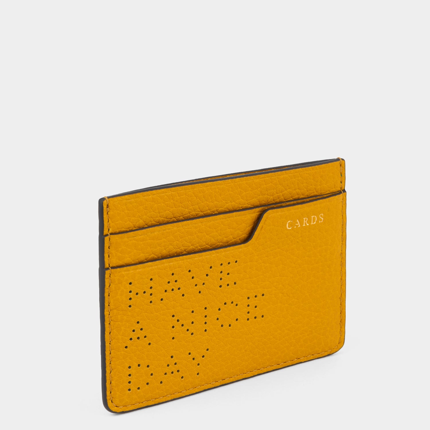 Have a Nice Day Card Case -

          
            Calf Leather in Mustard -
          

          Anya Hindmarch UK
