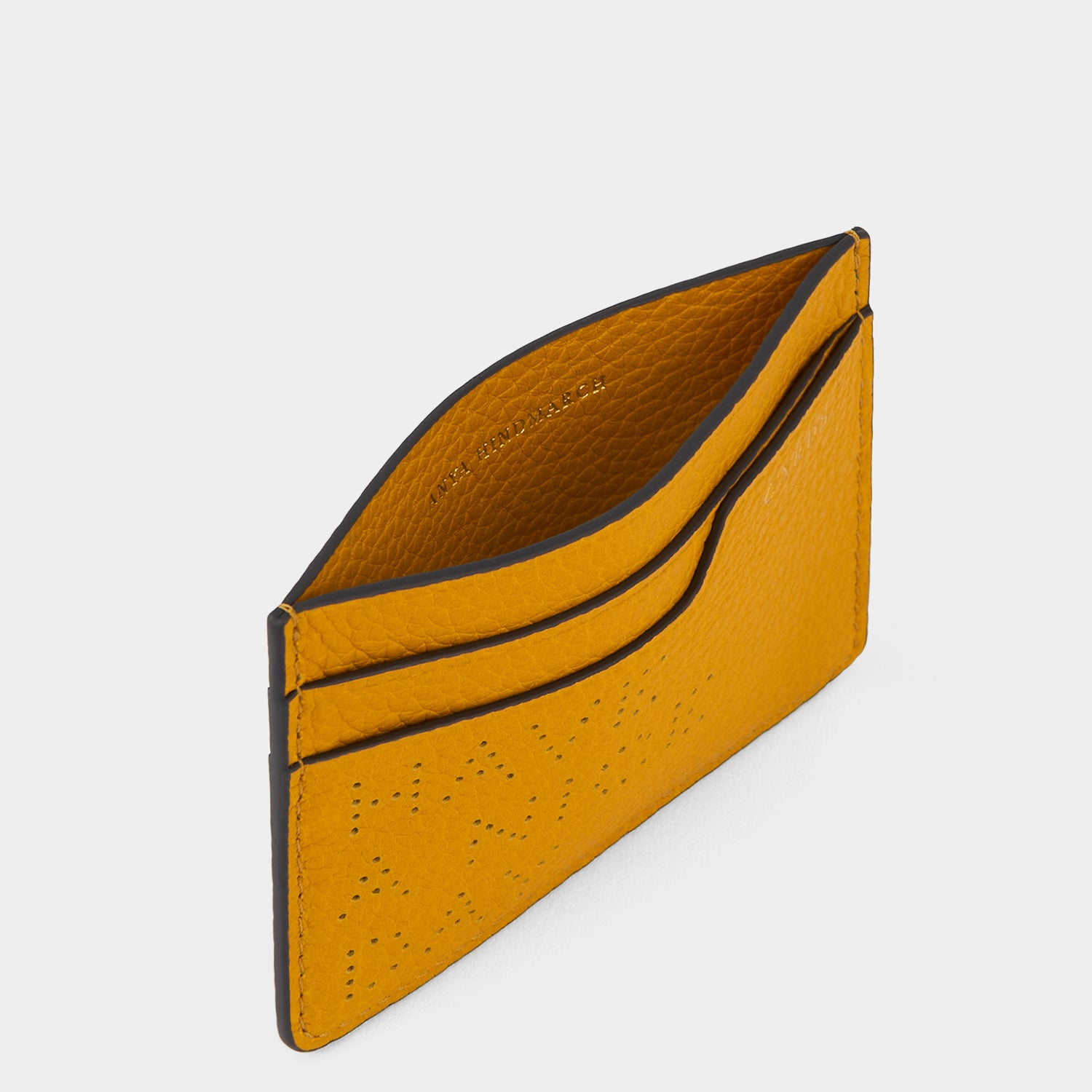 Have a Nice Day Card Case -

          
            Calf Leather in Mustard -
          

          Anya Hindmarch UK
