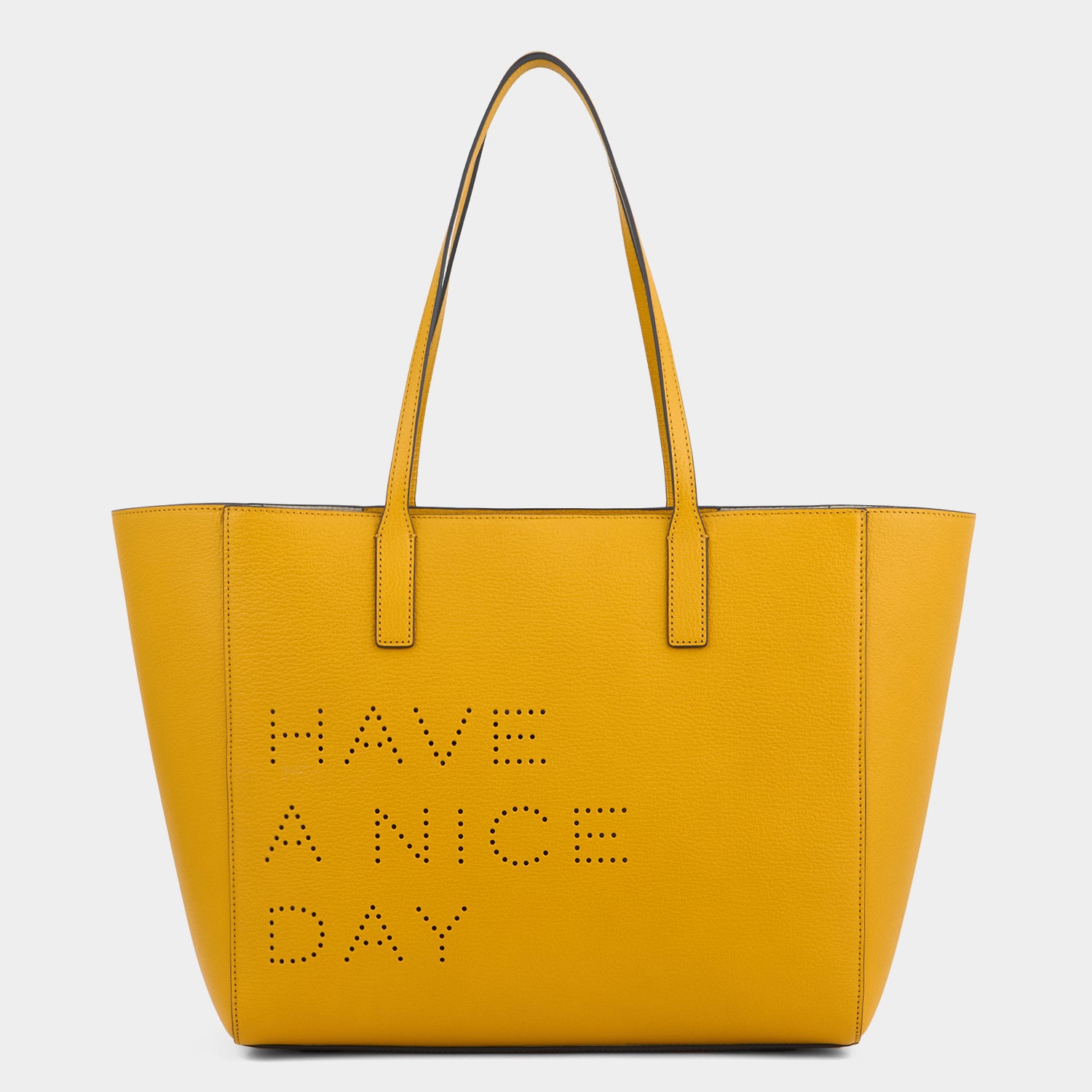 Have a Nice Day Ebury Tote -

          
            Capra Leather in Mustard -
          

          Anya Hindmarch UK
