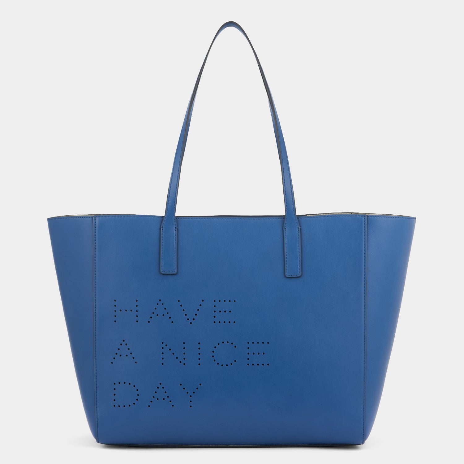 Have a Nice Day Ebury Tote -

          
            Smooth Leather in Blueberry -
          

          Anya Hindmarch UK
