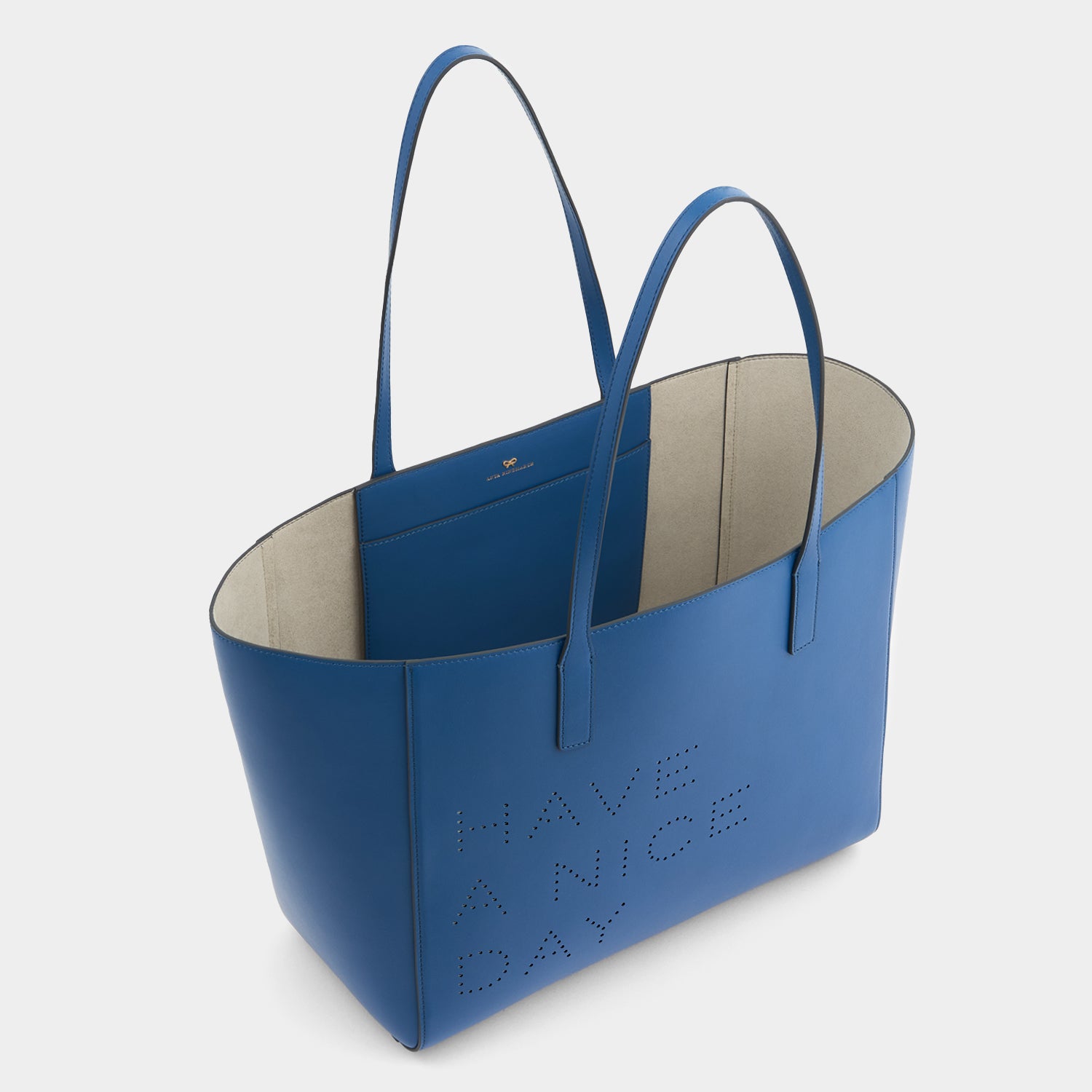 Have a Nice Day Ebury Tote -

          
            Smooth Leather in Blueberry -
          

          Anya Hindmarch UK
