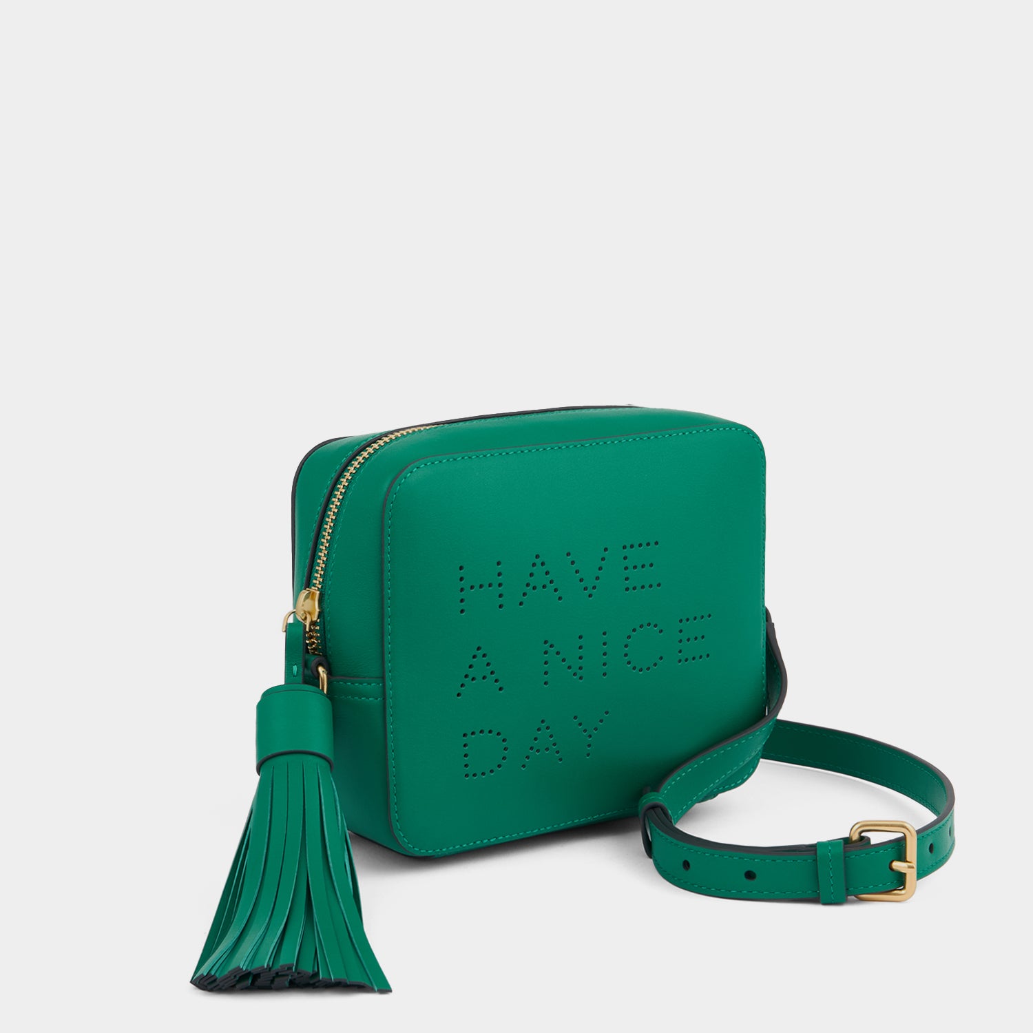 Have a Nice Day Cross-body -

          
            Smooth Leather in Emerald -
          

          Anya Hindmarch UK
