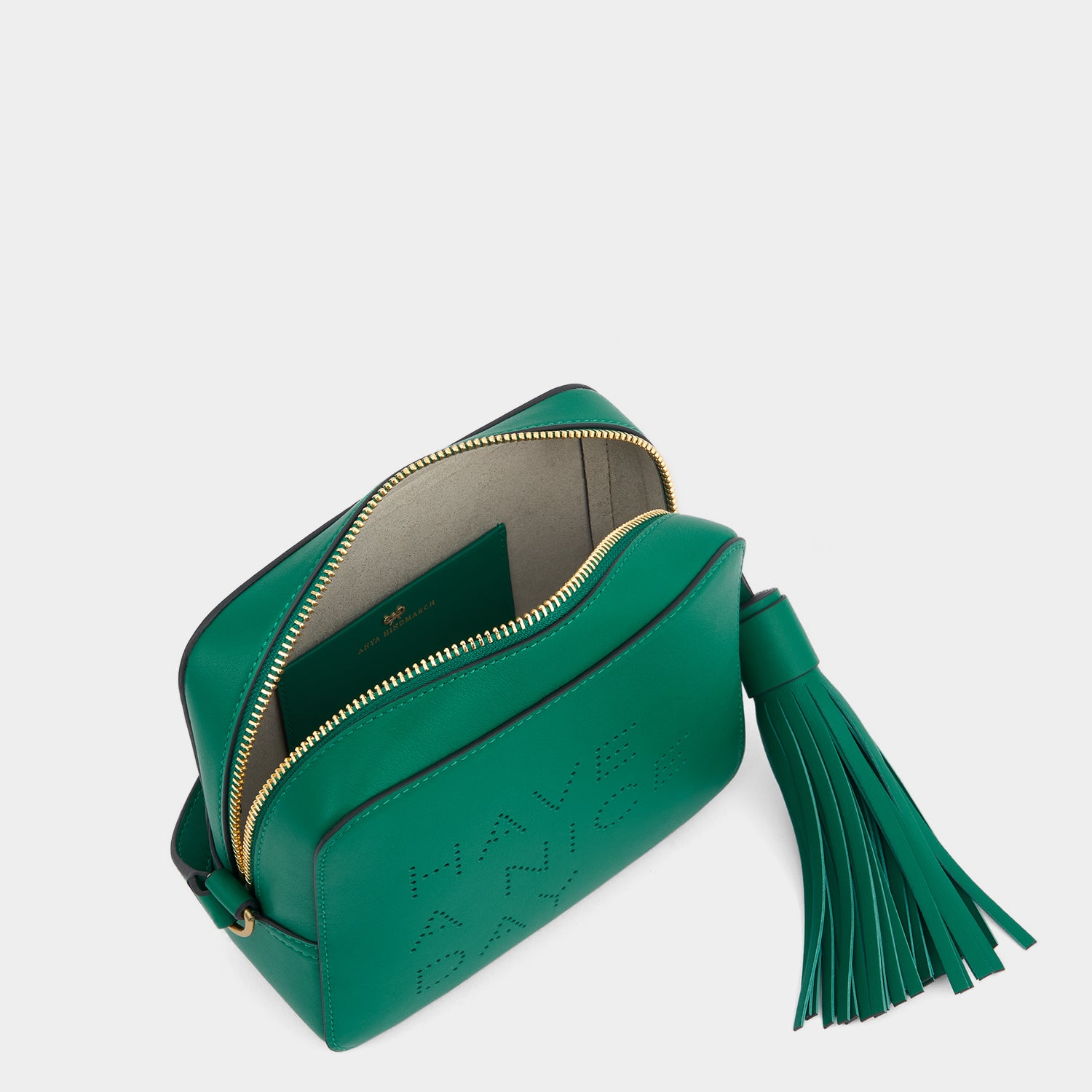 Have a Nice Day Cross-body -

          
            Smooth Leather in Emerald -
          

          Anya Hindmarch UK
