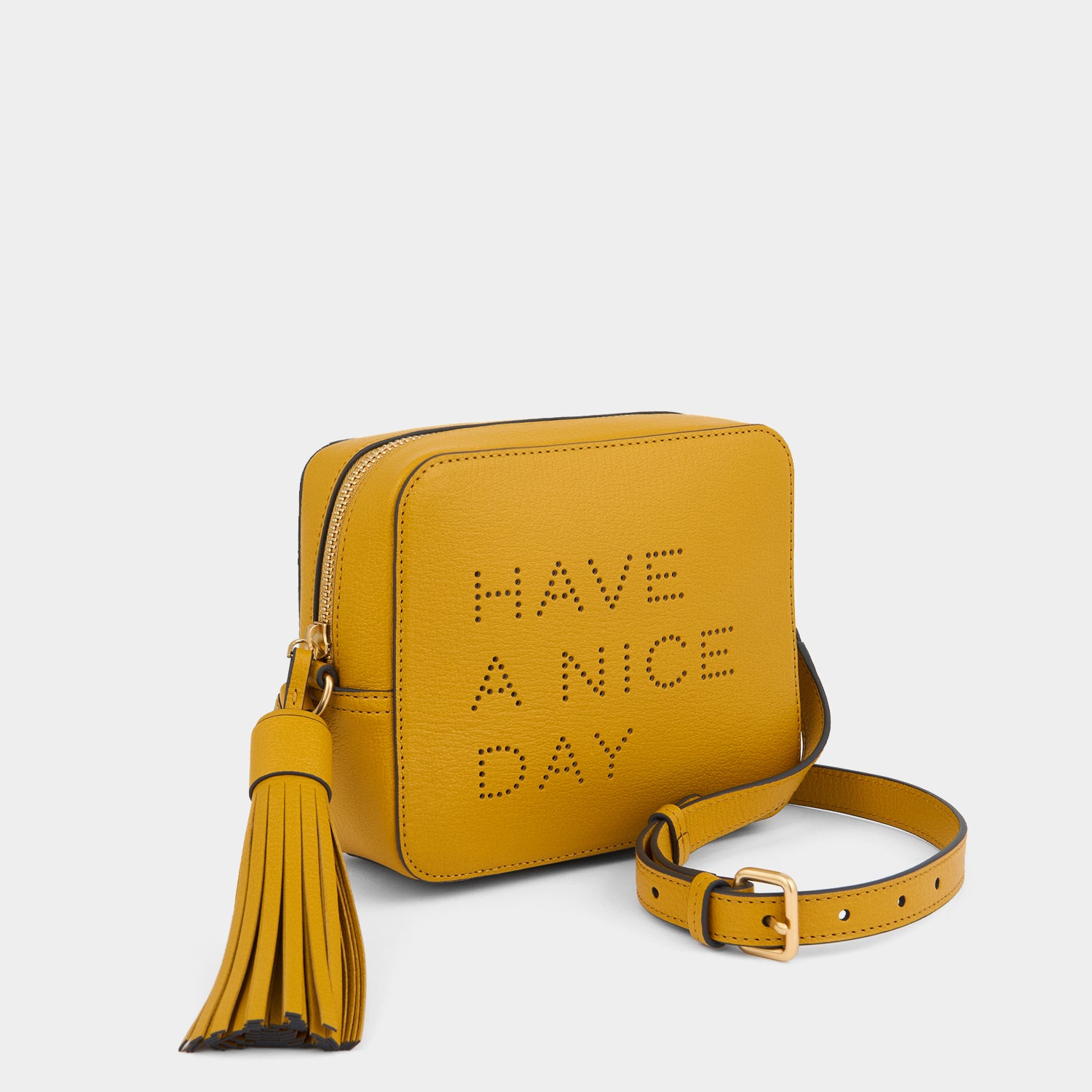 Have a Nice Day Cross-body -

          
            Capra Leather in Mustard -
          

          Anya Hindmarch UK
