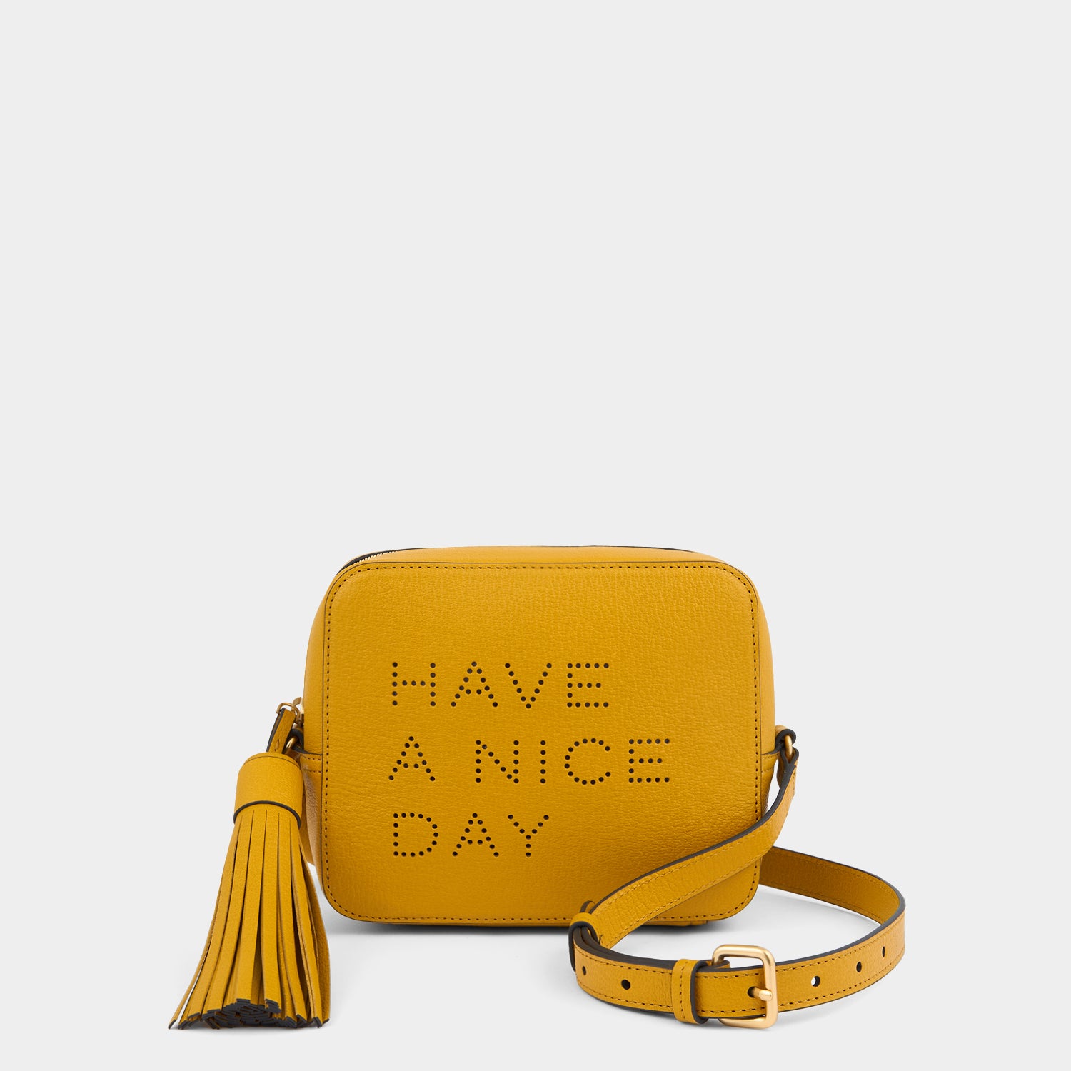 Have a Nice Day Cross-body -

          
            Capra Leather in Mustard -
          

          Anya Hindmarch UK
