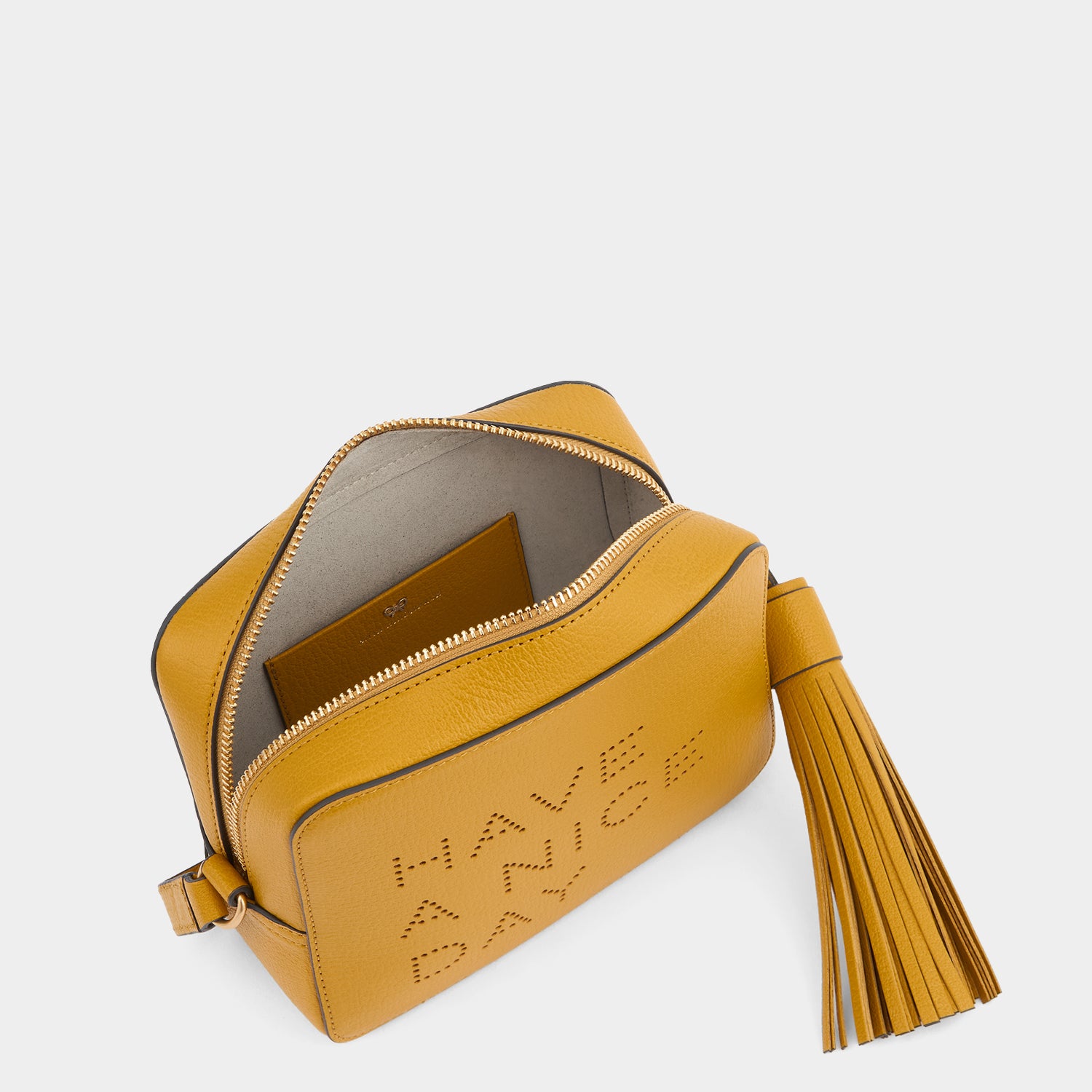 Have a Nice Day Cross-body -

          
            Capra Leather in Mustard -
          

          Anya Hindmarch UK
