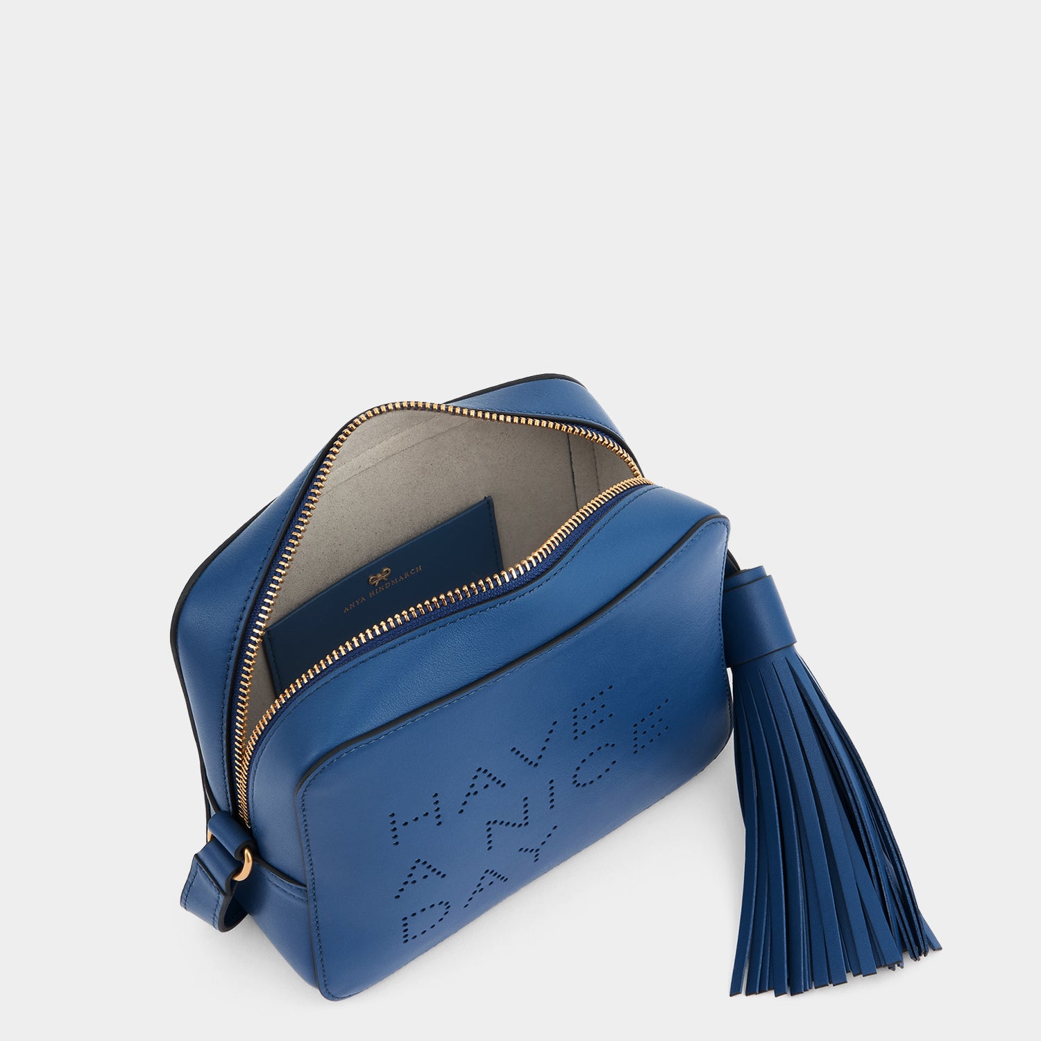 Have a Nice Day Cross-body -

          
            Smooth Leather in Blueberry -
          

          Anya Hindmarch UK
