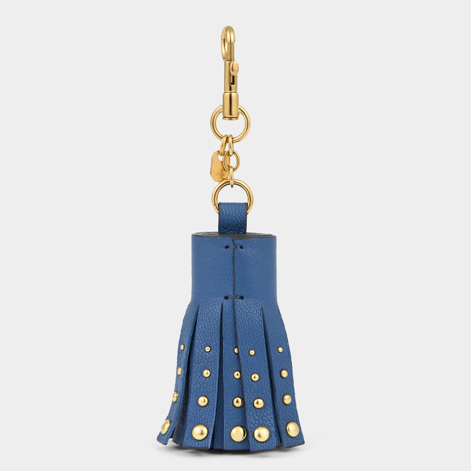 Eyes Studded Tassel Charm -

          
            Capra Leather in Periwinkle -
          

          Anya Hindmarch UK
