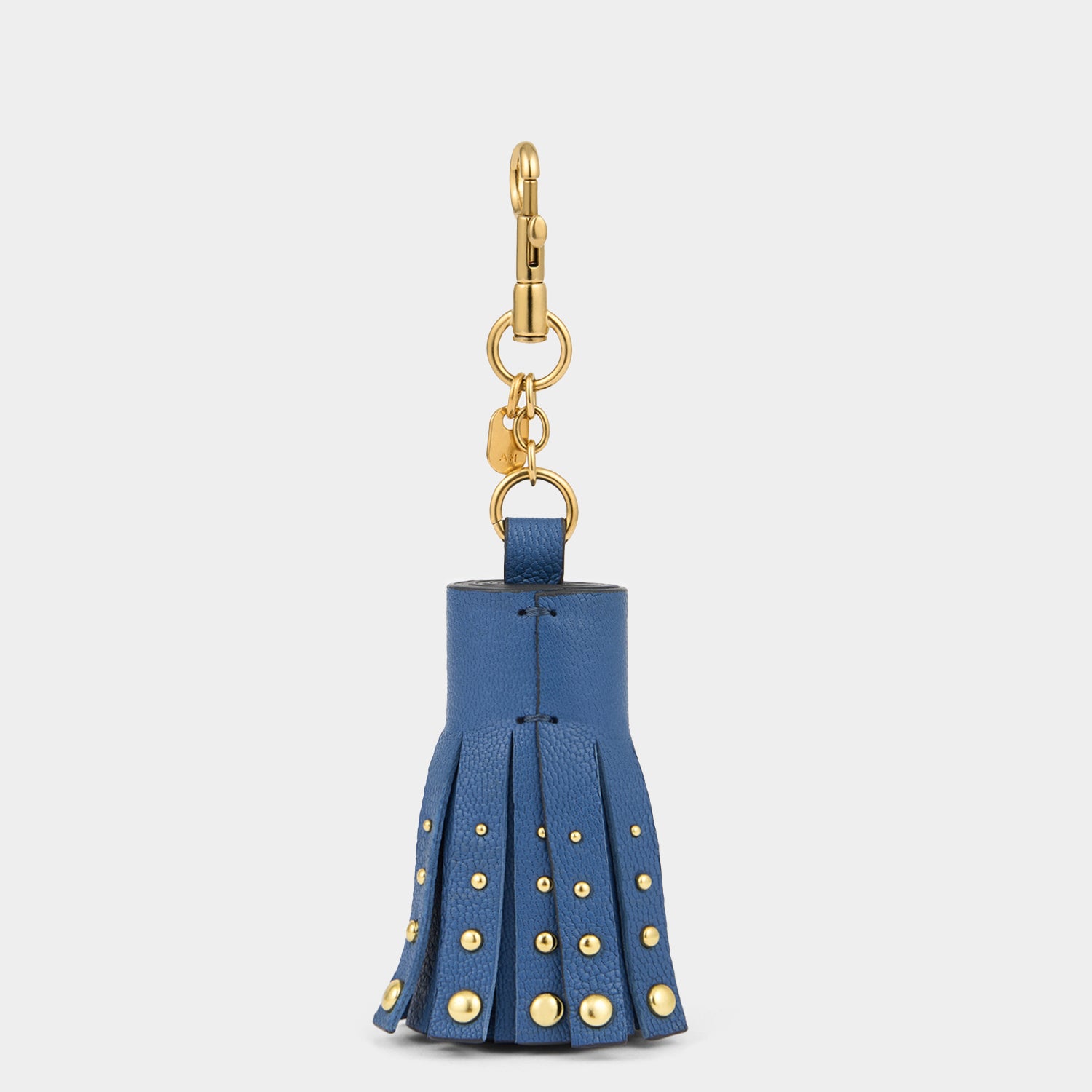 Eyes Studded Tassel Charm -

          
            Capra Leather in Periwinkle -
          

          Anya Hindmarch UK
