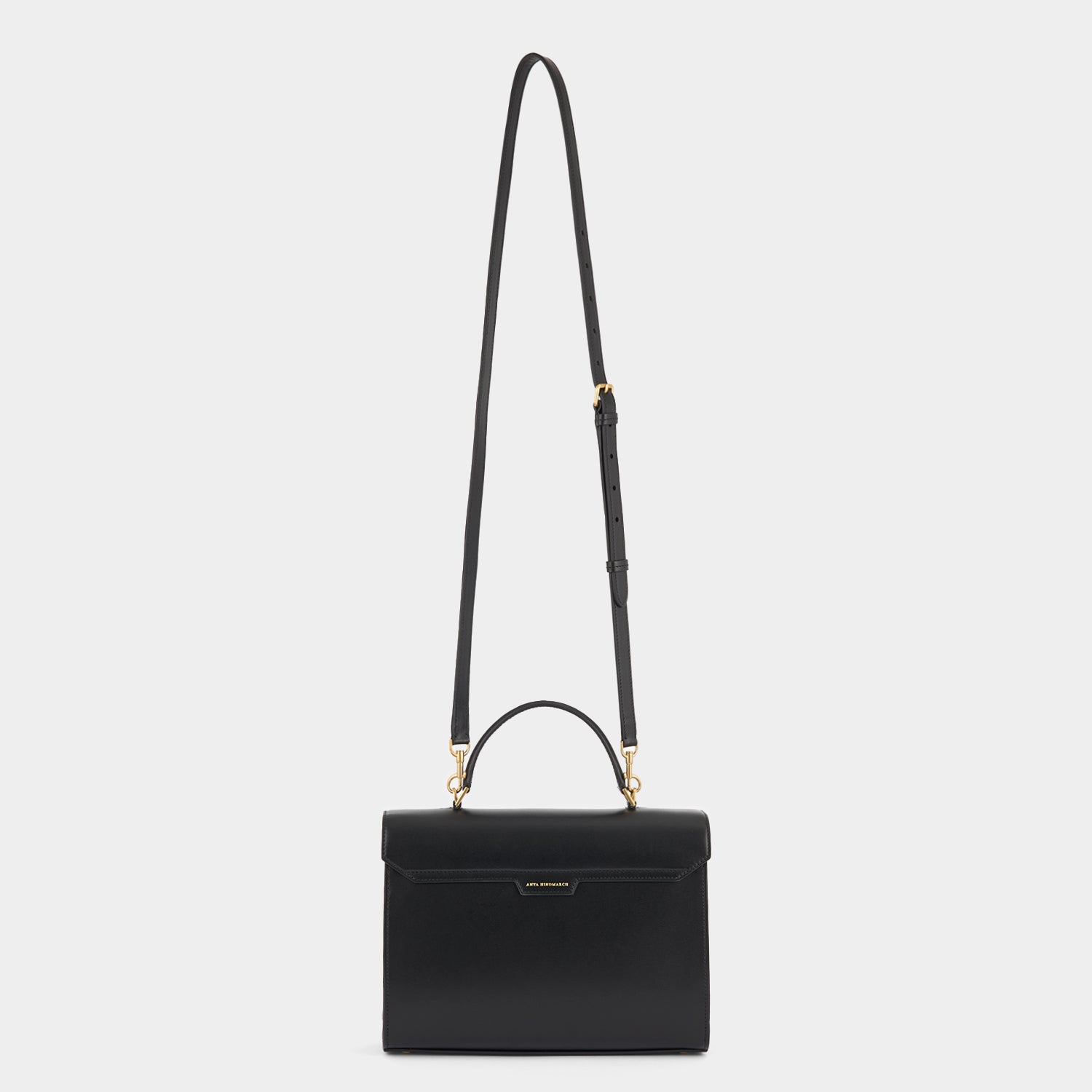 Mortimer Top Handle -

          
            Calf Leather in Black -
          

          Anya Hindmarch UK
