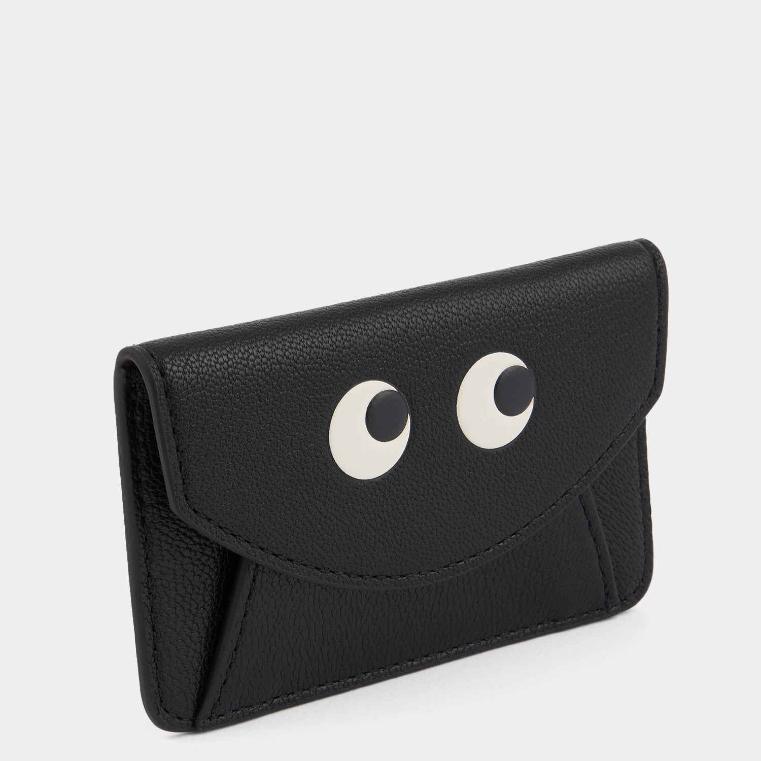 Eyes MagSafe Envelope Card Case -

          
            Capra Leather in Black -
          

          Anya Hindmarch UK
