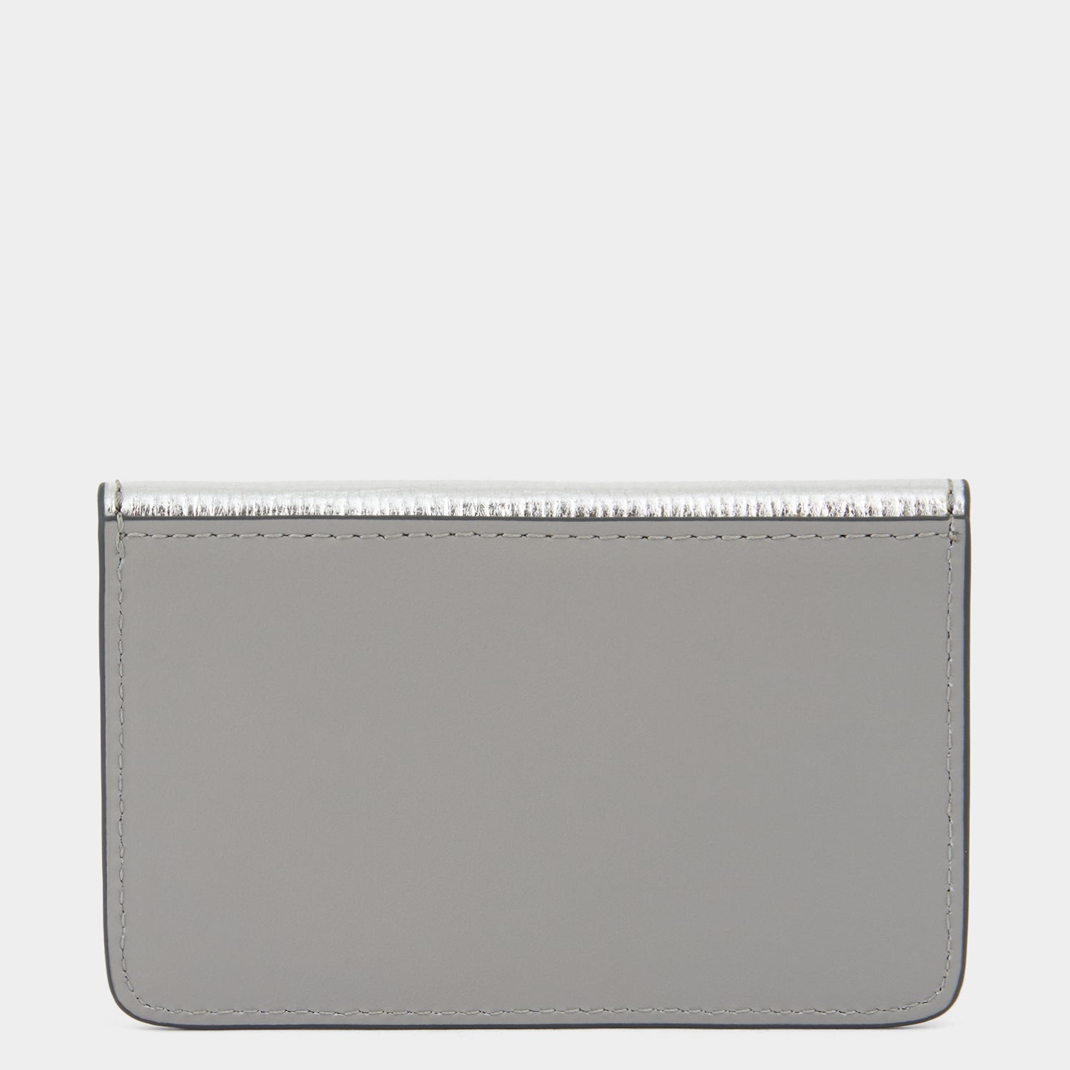 Eyes MagSafe Envelope Card Case -

          
            Capra Leather in Silver -
          

          Anya Hindmarch UK
