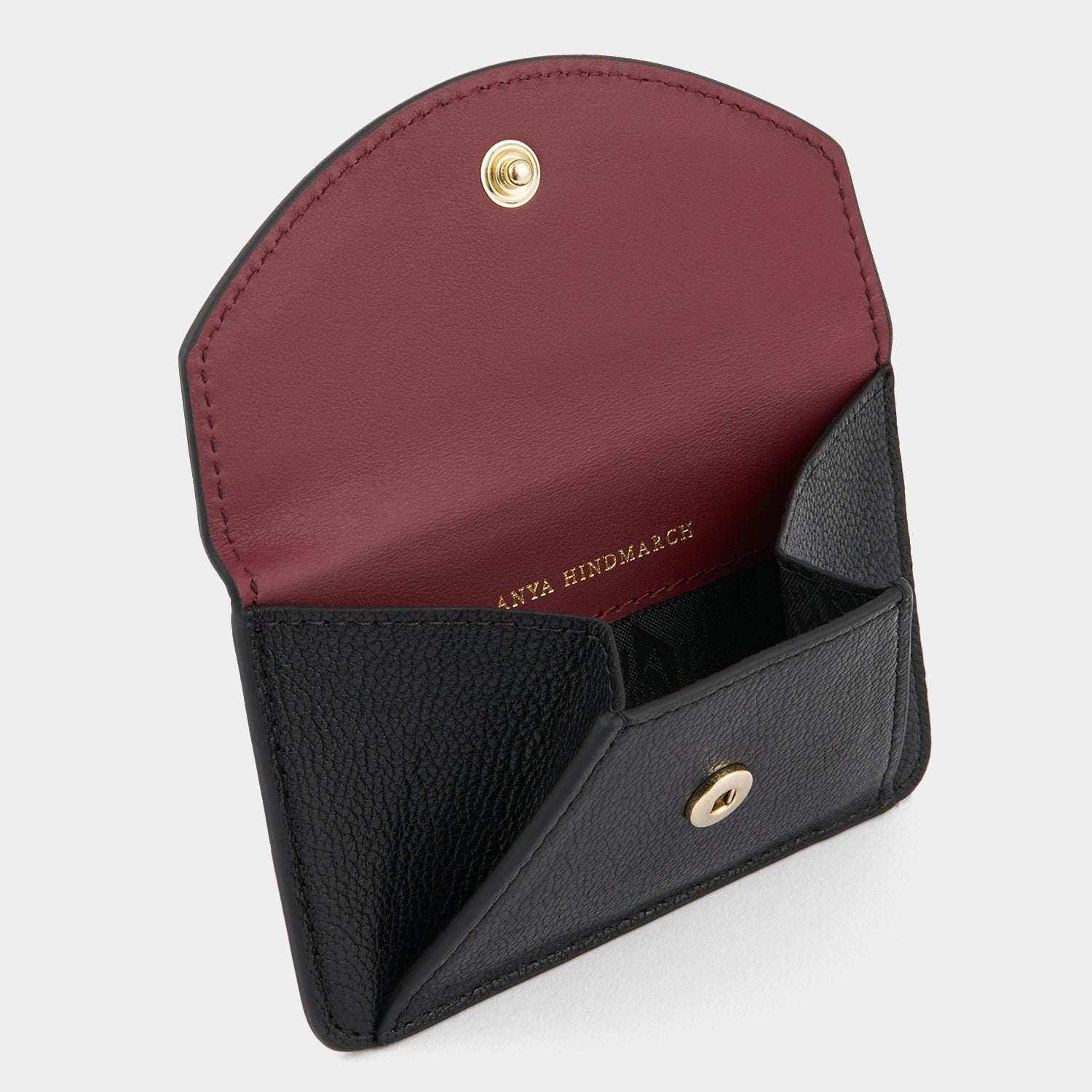 Eyes MagSafe Envelope Card Case -

          
            Capra Leather in Black -
          

          Anya Hindmarch UK
