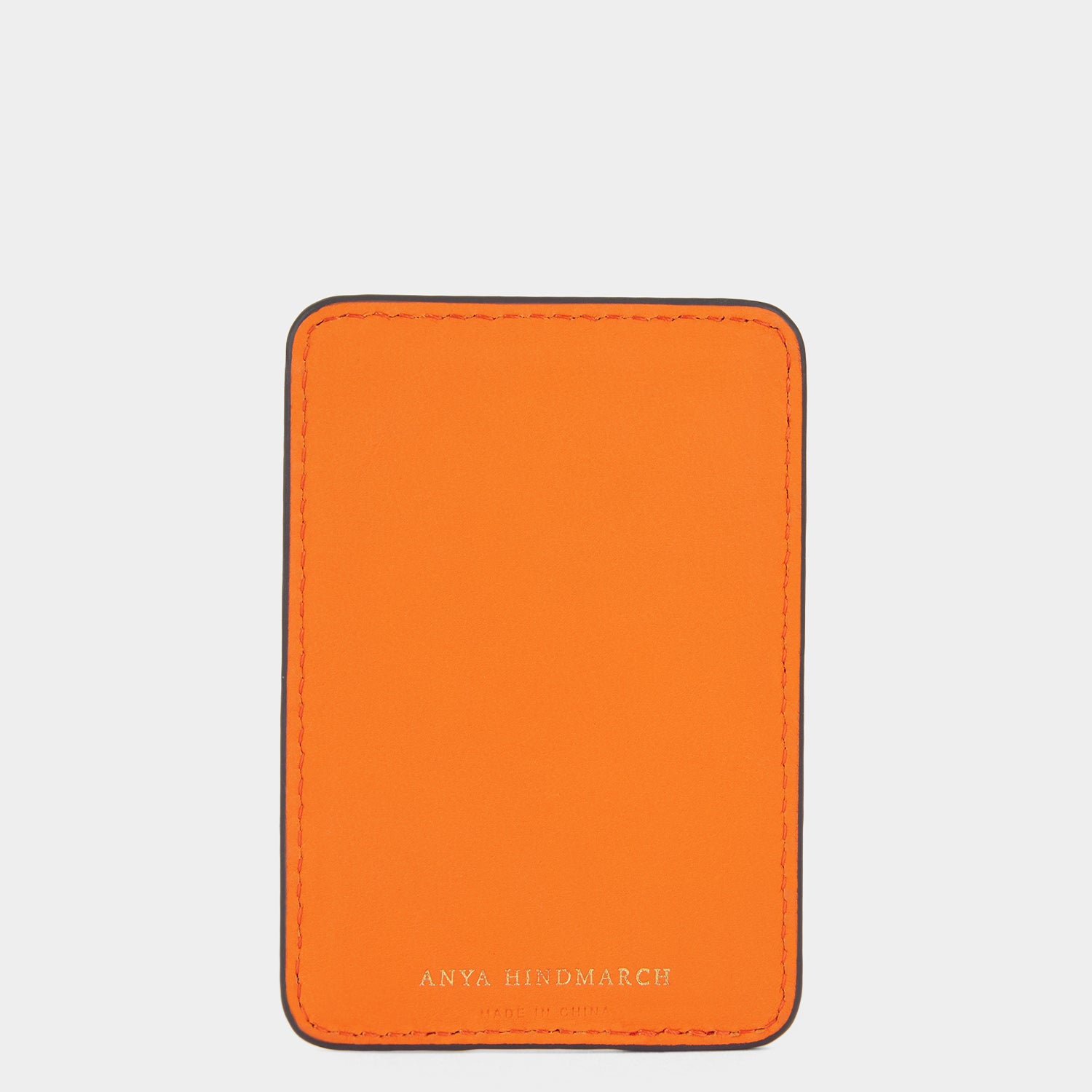 Priority Baggage MagSafe Card Case -

          
            Capra Leather in Bright Clementine Orange -
          

          Anya Hindmarch UK
