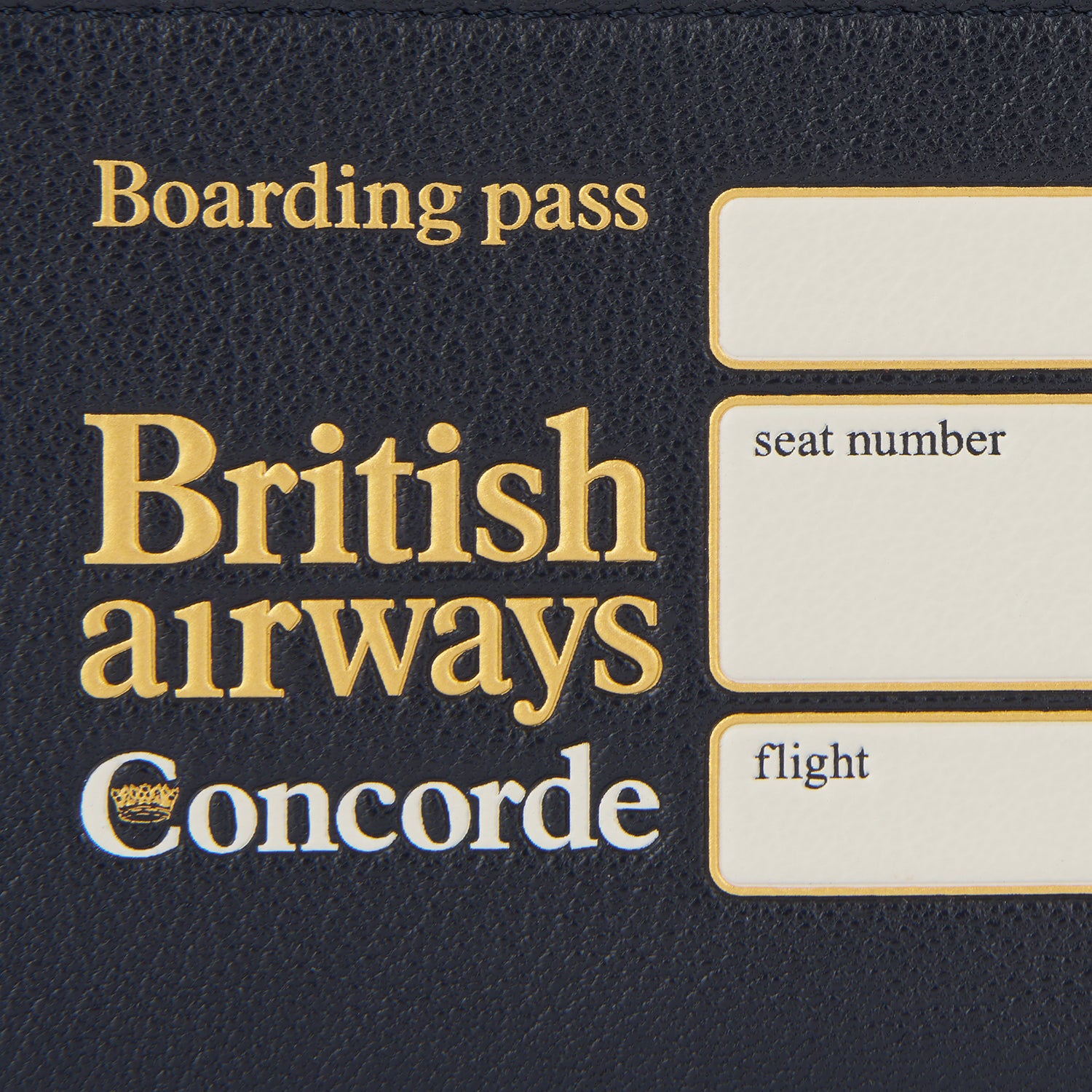 Anya Brands British Airways Concorde Zip Loose Pocket -

          
            Capra Leather in Marine Blue -
          

          Anya Hindmarch UK
