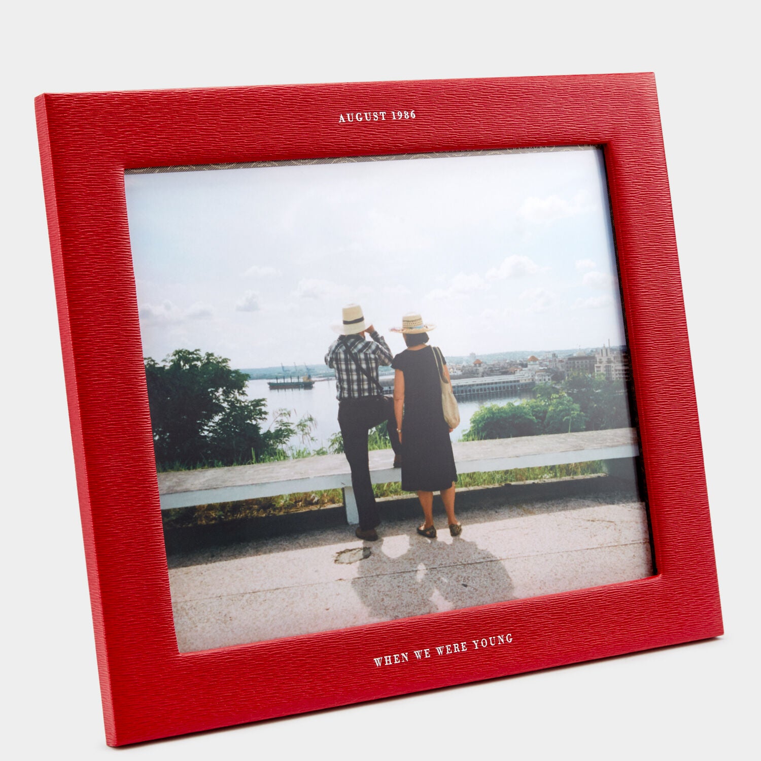 Bespoke Shaftesbury 8x10 Landscape Frame -

          
            London Grain in Red -
          

          Anya Hindmarch UK
