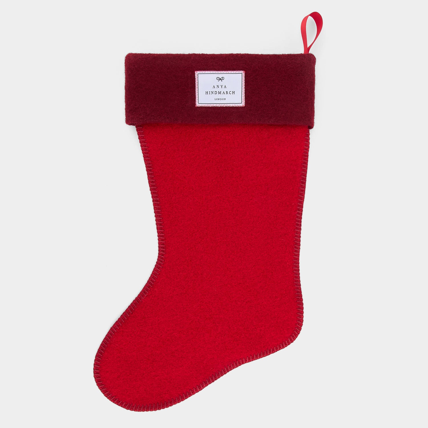 Christmas Stocking -

          
            Wool in Red -
          

          Anya Hindmarch UK
