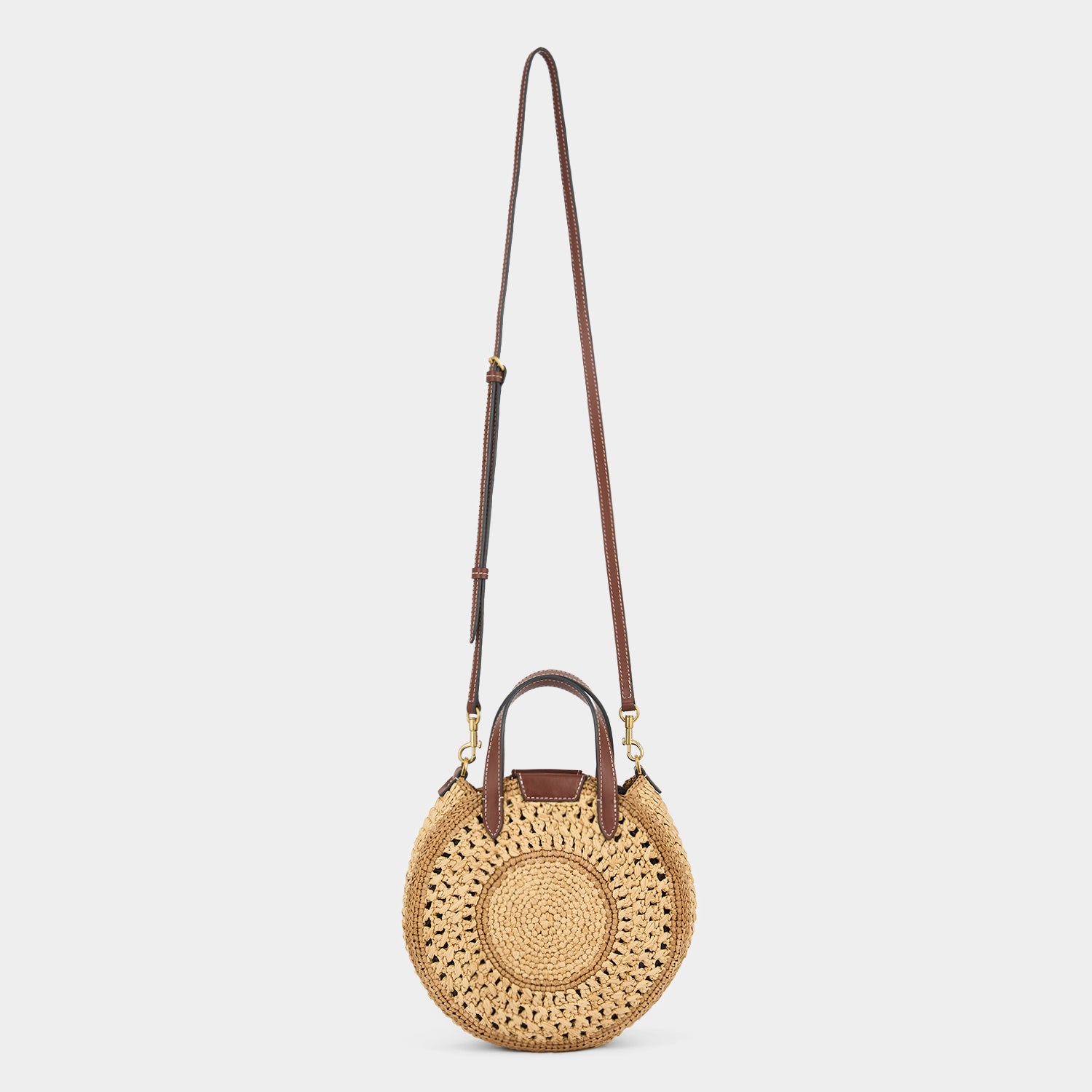 Raffia Small Round Bow Tote -

          
            Raffia in Natural -
          

          Anya Hindmarch UK
