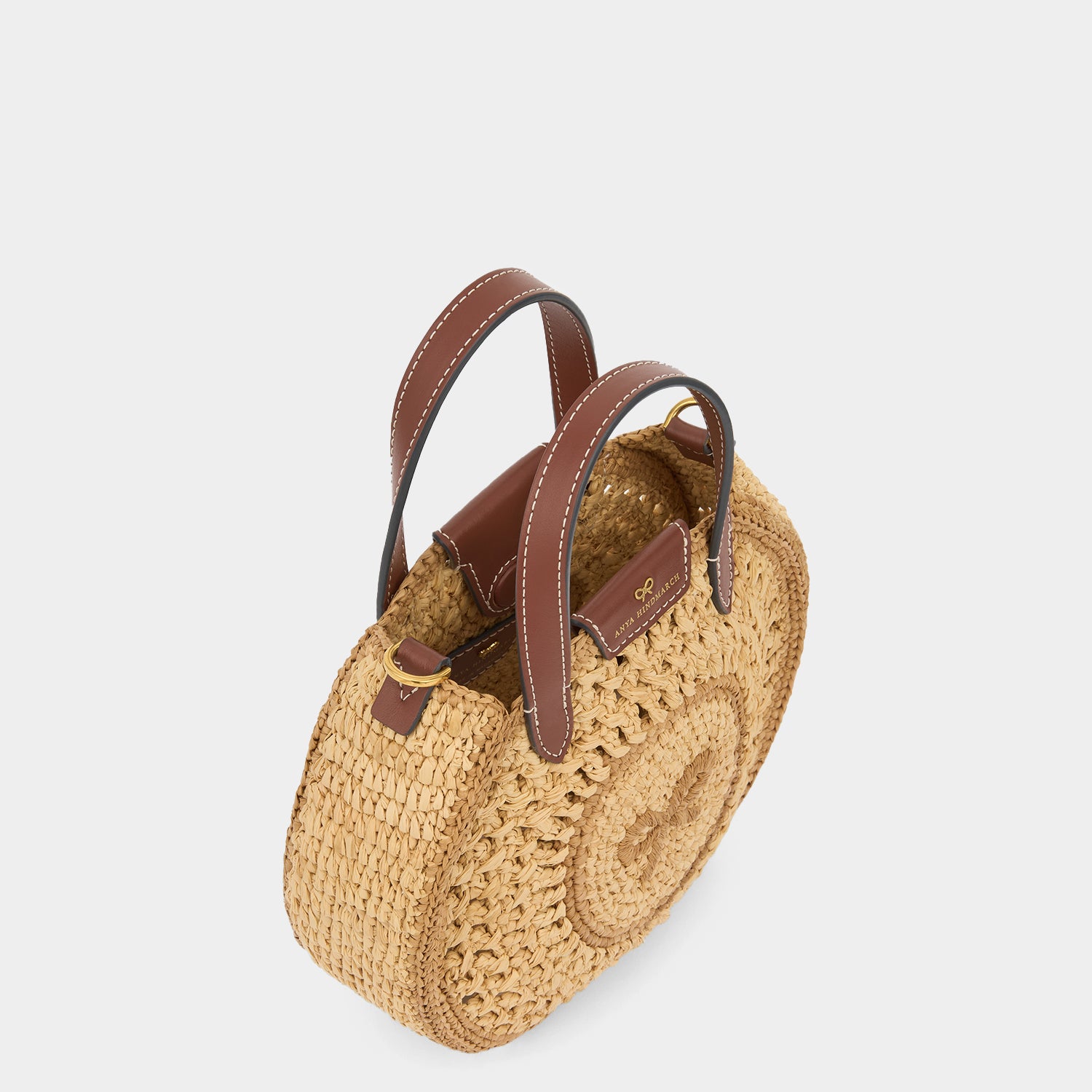 Raffia Small Round Bow Tote -

          
            Raffia in Natural -
          

          Anya Hindmarch UK
