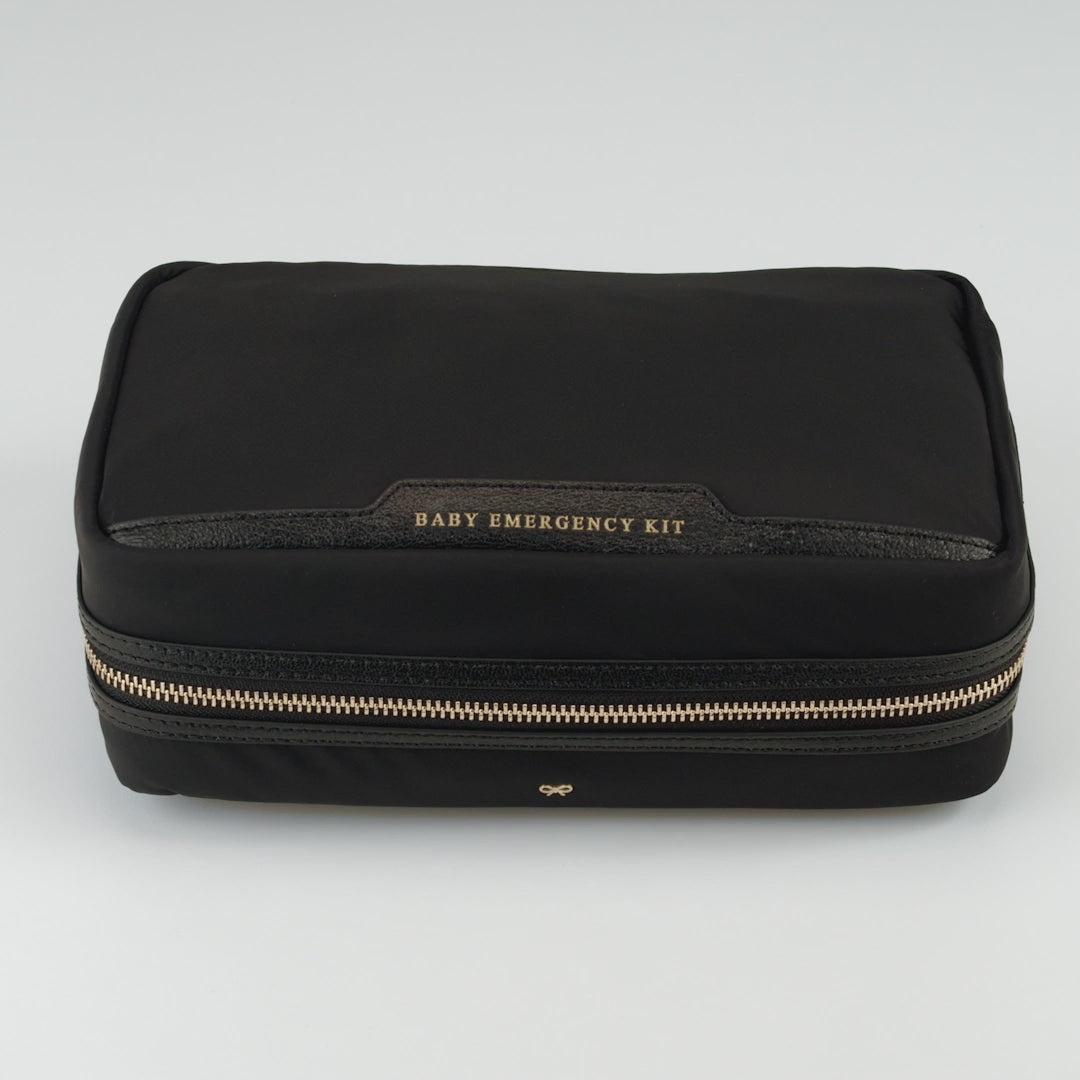 Baby Emergency Kit -

          
            Econyl® Regenerated Nylon in Black -
          

          Anya Hindmarch UK
