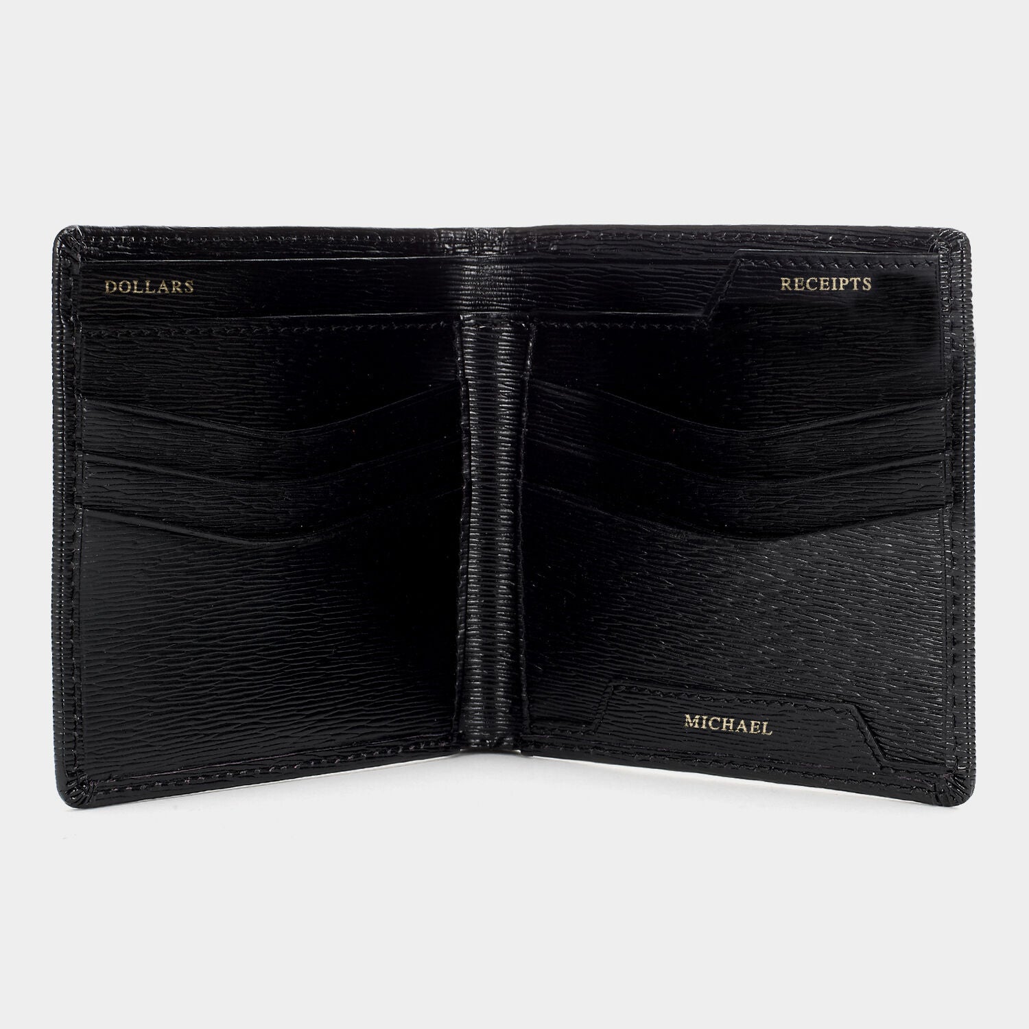 Bespoke Filing Cabinet Wallet -

          
            London Grain in Black -
          

          Anya Hindmarch UK
